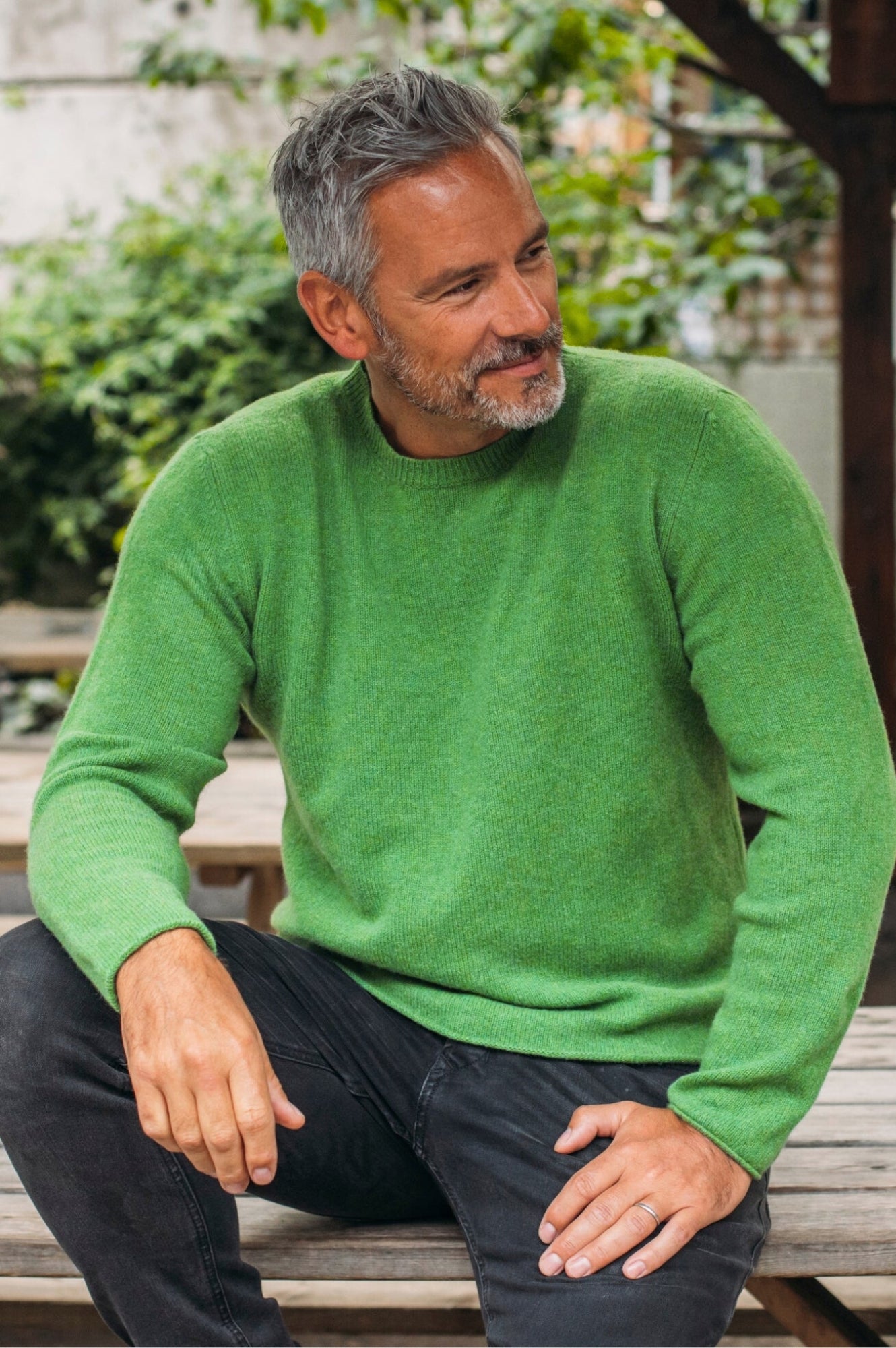 Premium Merino Wool Corry T-Shirt Sweater for Men & Women | Soft & Breathable Green Pullover | Perfect for Hiking, Travel & Casual Wear