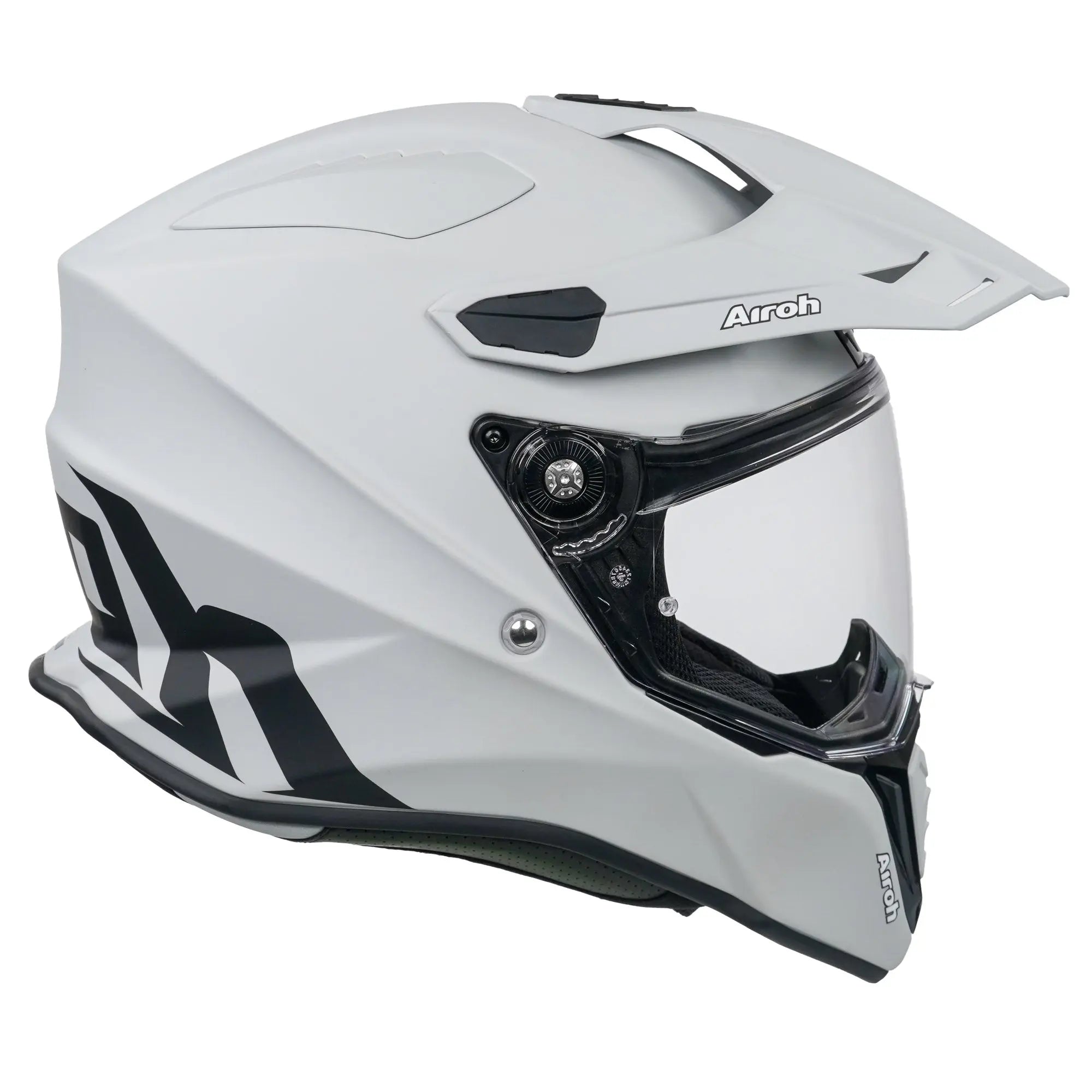 Airoh Commander Adventure Motorcycle Helmet - Matt Concrete Grey - Durable & Lightweight for Off-Road Riding & Adventure Tours