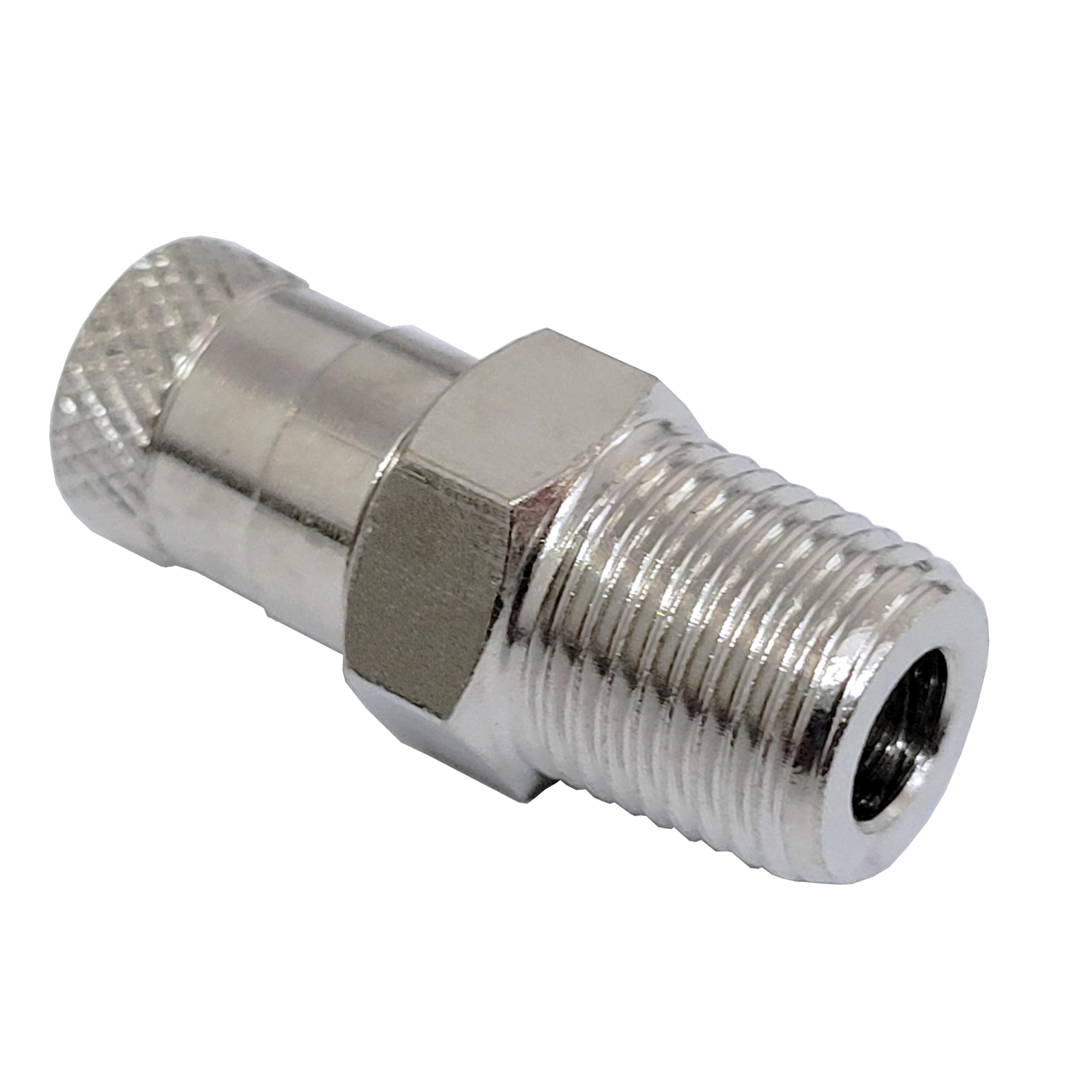 10 Pcs 1/8 Inch BSPT BSP Schrader Tank Valve - 25mm Wheel Air Compressor Valve - 35 Bar 500 PSI High Pressure - for Bicycle Tires, Motorcycles & Industrial Air Tools