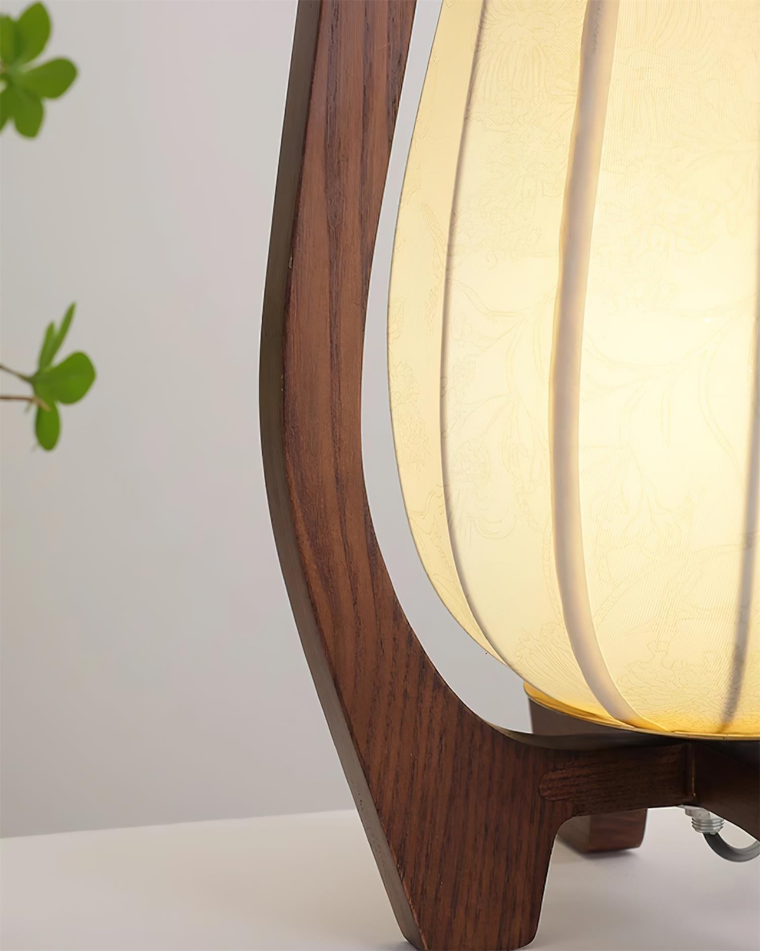 Malmo Wood Table Lamp - Modern Scandinavian Style Nightstand Lamp for Bedroom, Living Room & Office - Warm White LED Light, Adjustable Brightness, Perfect for Reading & Relaxing