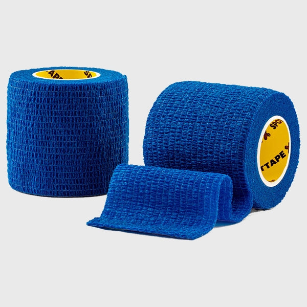 SportTape 5cm x 4.5m Athletic Sock Wrap - Royal Blue Compression Bandage for Running, Soccer & Basketball Support - Prevents Blisters & Ankle Injuries