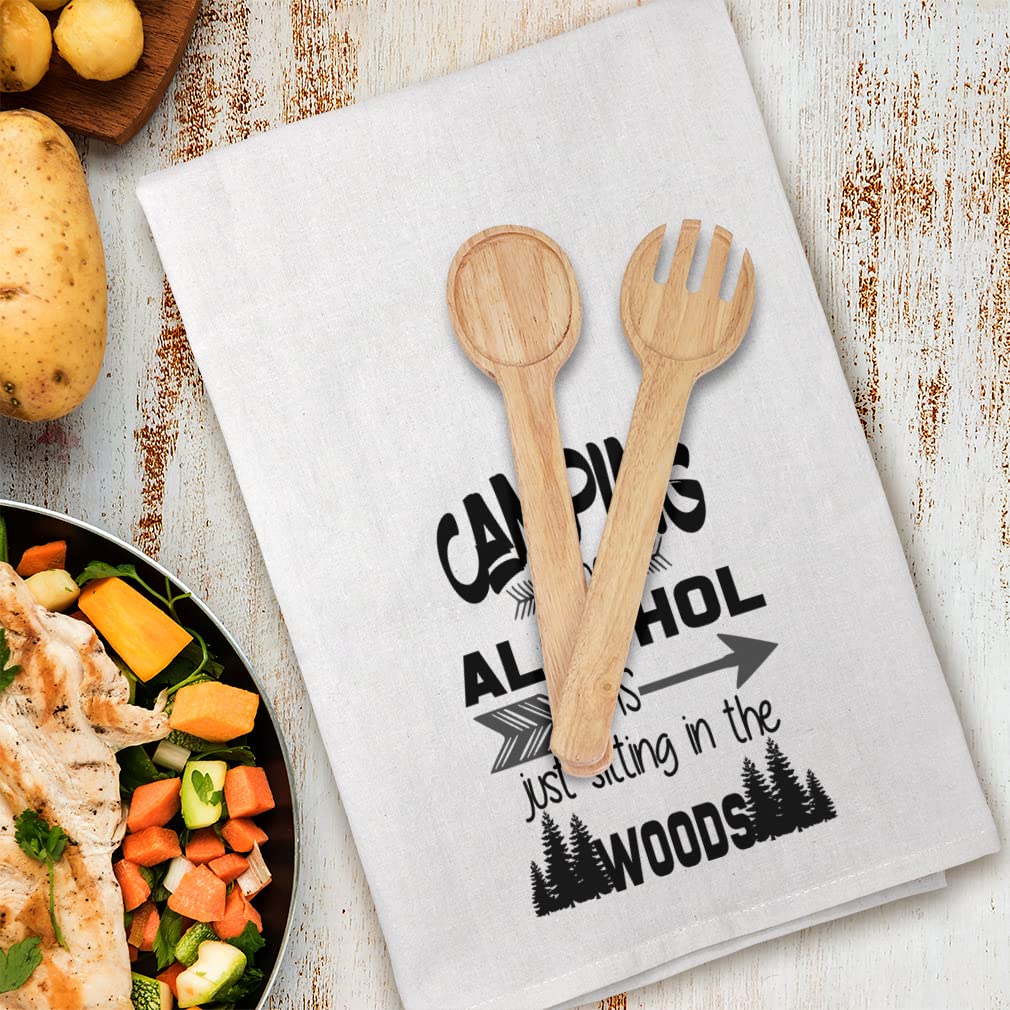 Mother's Day Kitchen Towels - Flour Sack Dish Towels for Camping, Cleaning & Home Decor - Soft & Absorbent Cotton Towels for Cooking, Picnics & Outdoor Adventures