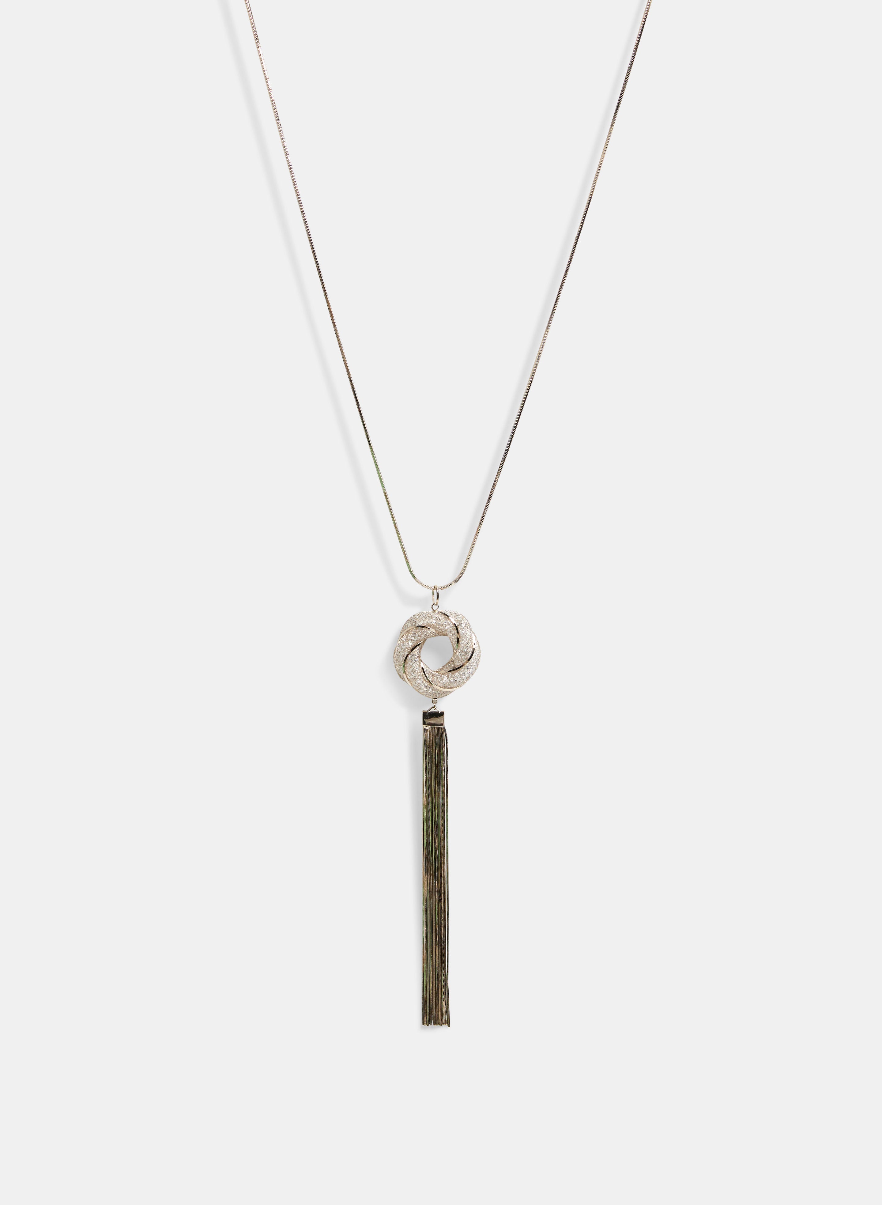 Elegant Chain Tassel Necklace for Women - Trendy Layered Gold/Silver Pendant Jewelry Gift - Perfect for Parties, Weddings & Everyday Wear