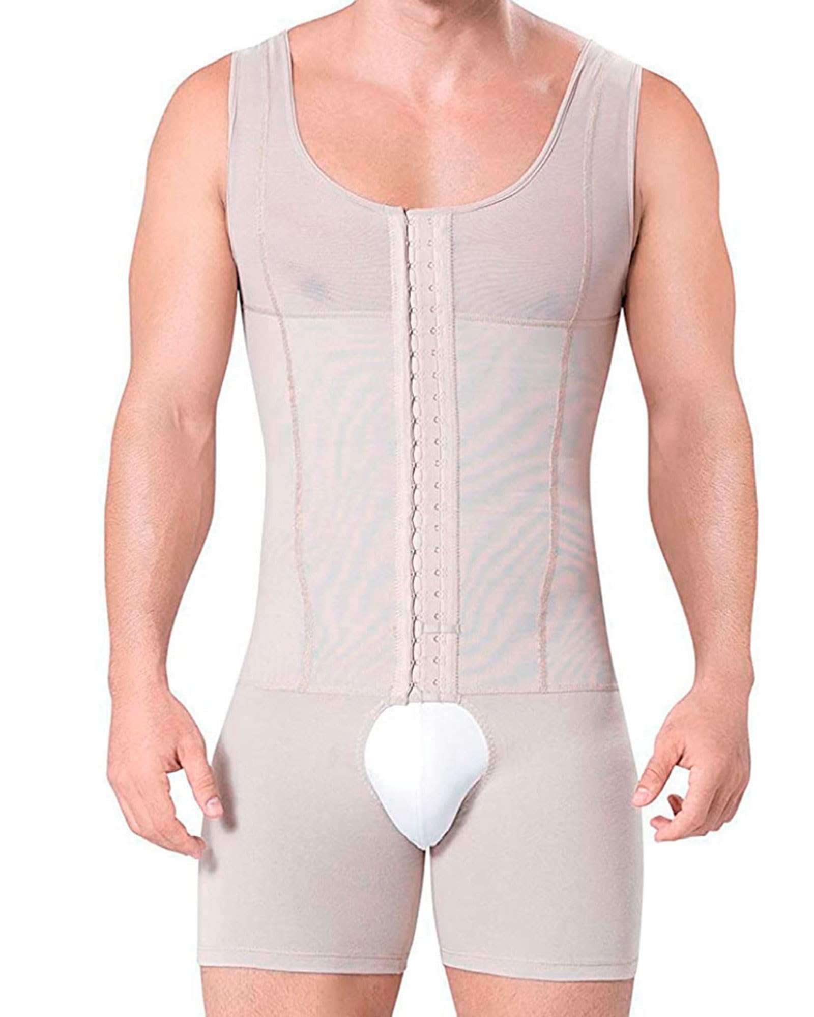 Fajitex Men's Compression Shirt - Colombian Shapewear for Men, Body Shaper, Post-Liposuction Girdle | Slimming Underwear for Workout & Daily Wear