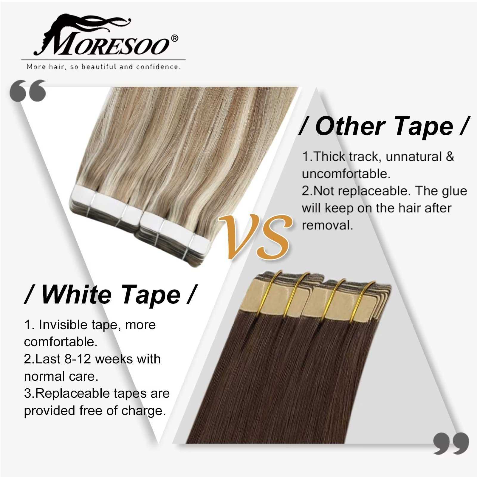 22 Inch Tape in Hair Extensions - 20 Pieces 50G Remy Human Hair for Seamless Blending & Volume - Perfect for Weddings, Parties & Daily Styling
