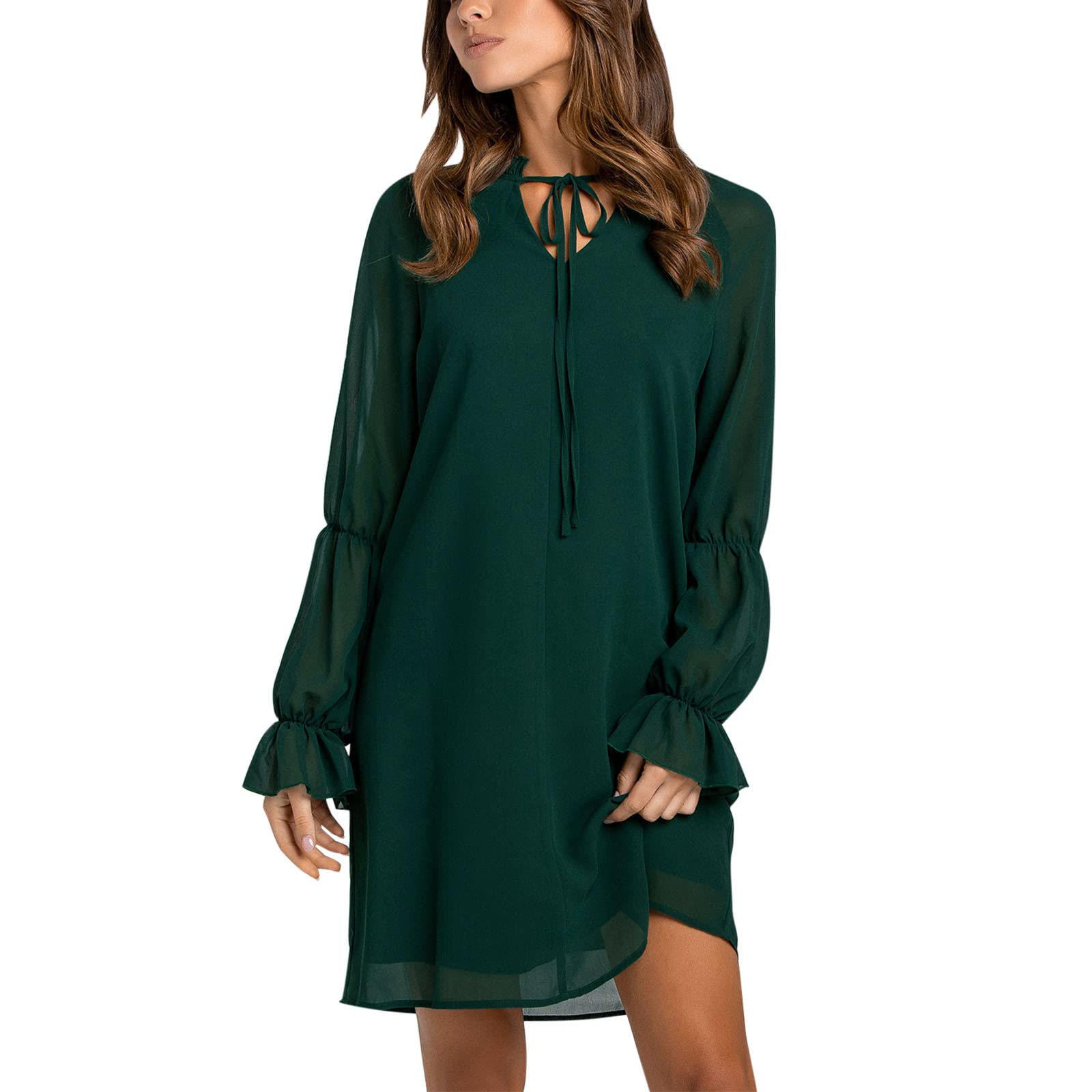 Women's Summer Casual Spaghetti Strap Sleeveless Wrap Mini Dress - Flowy Button Down Sundress for Beach, Vacation & Outdoor Parties