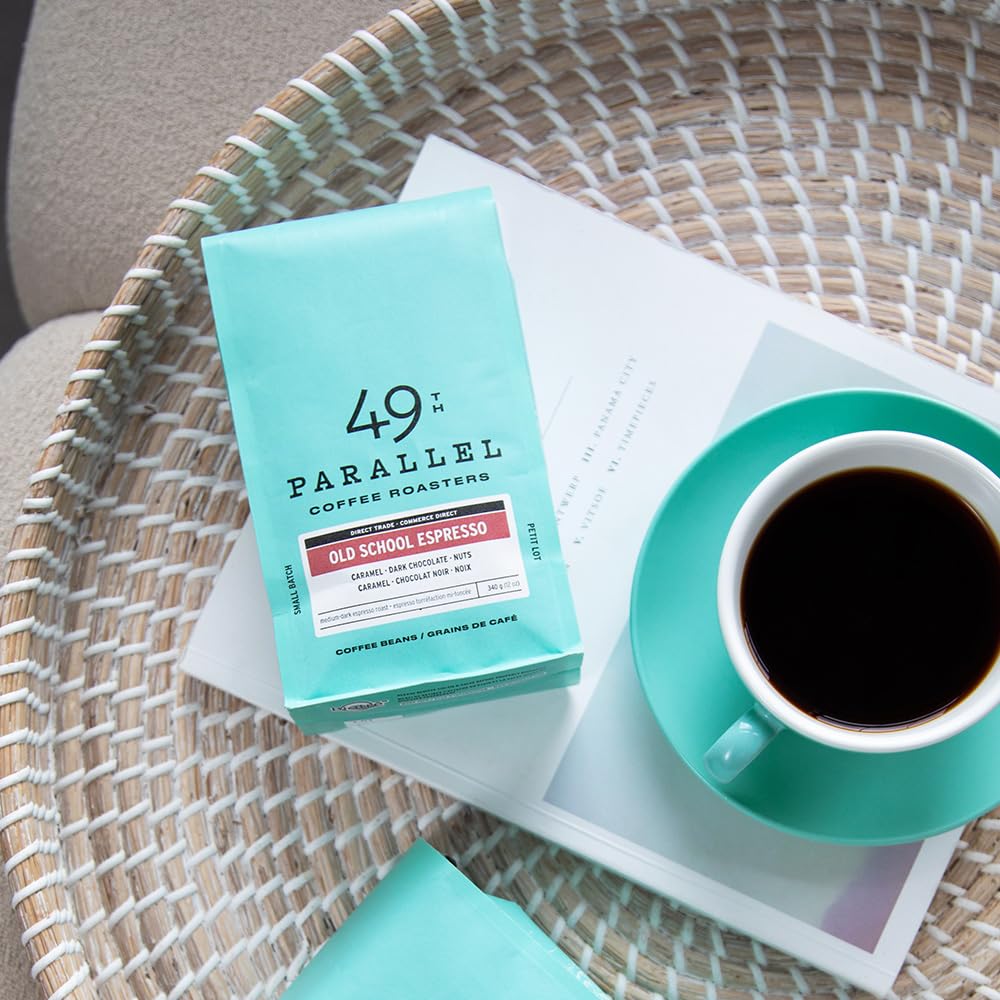 49th Parallel Gourmet Coffee 2 Pack - Espresso & Filter Beans for Home Brewing