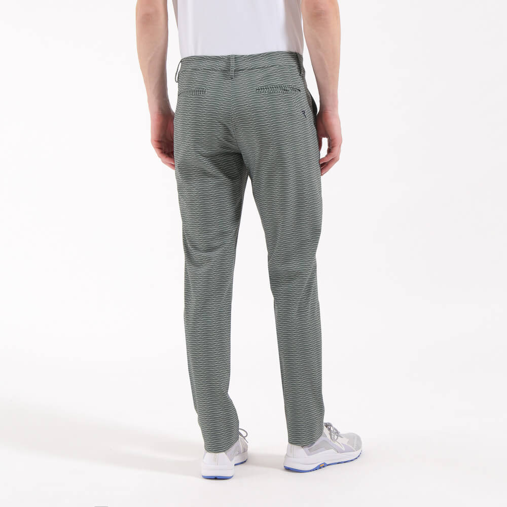 4-Way Stretch Welt Pocket Printed Trousers for Women - Comfortable & Stylish Casual Pants for Work, Travel & Everyday Wear - Final Sale