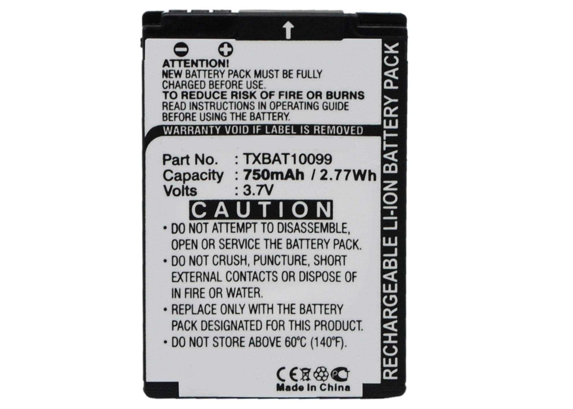 Synergy Digital TXBAT10099 Battery - 750mAh Li-ion for Kyocera Phones | Long Lasting Power