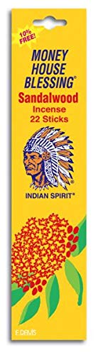 Money House Blessing Incense - Sandalwood Scent (Pack of 6) | Feng Shui Wealth Attraction, Home Blessing & Spiritual Cleansing | Perfect for Meditation, Prayer & Positive Energy