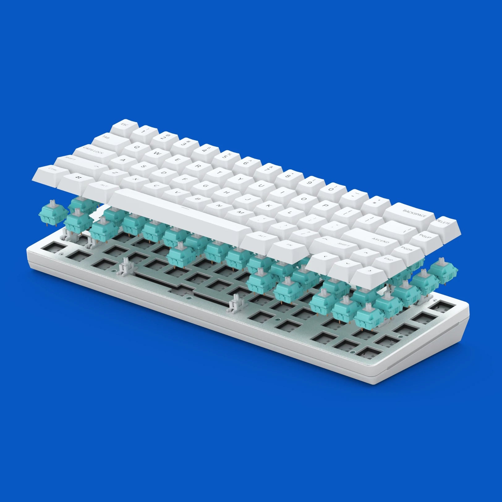 GMMK 2 Barebones 65% Compact Mechanical Keyboard Kit - Hot-Swappable PCB for Custom Gaming & Office Typing Setup
