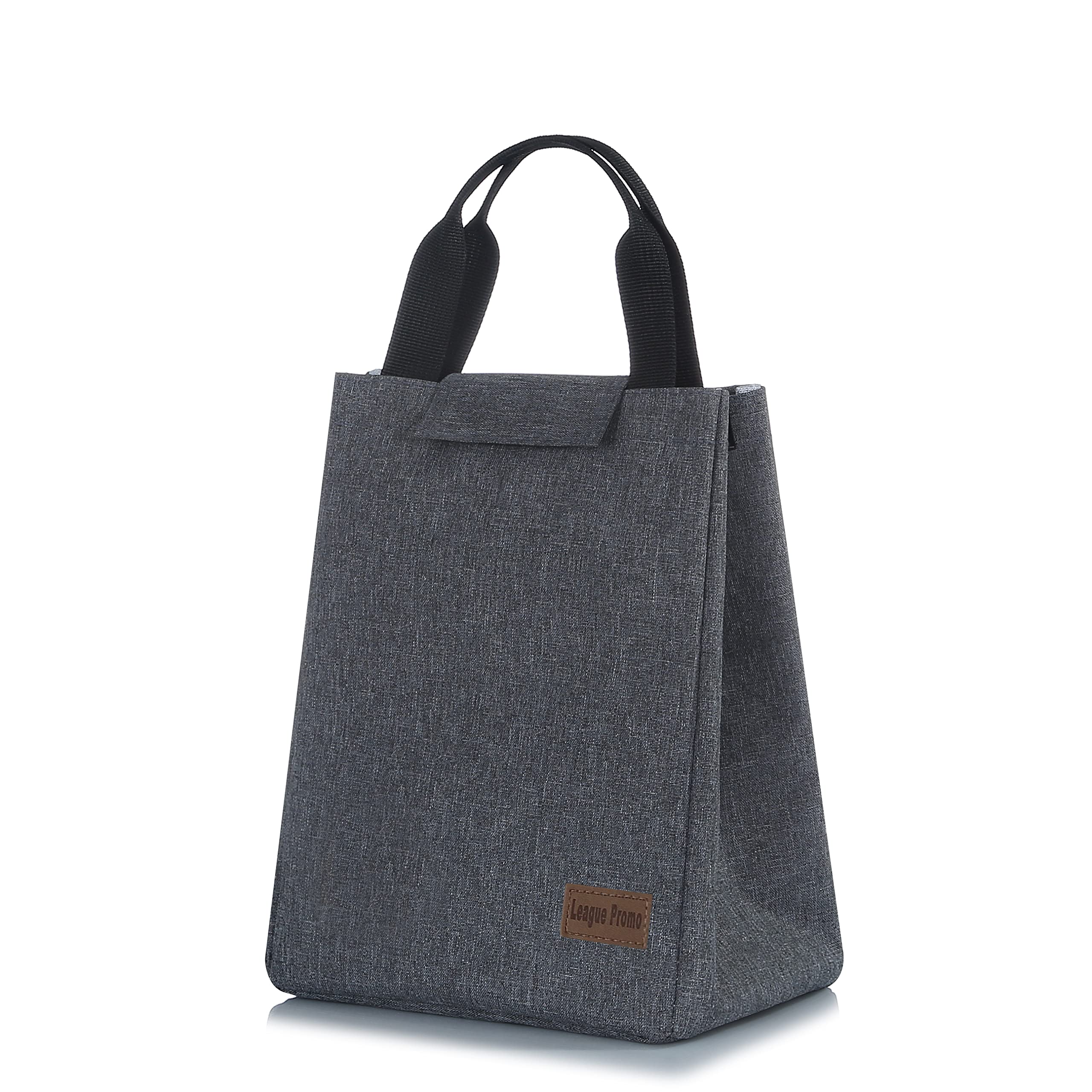 Insulated Lunch Bag for Men, Women & Kids - Large Waterproof Reusable Lunch Tote with Thermal Protection - Perfect for Work, School, Picnics & Outdoor Activities (Grey)