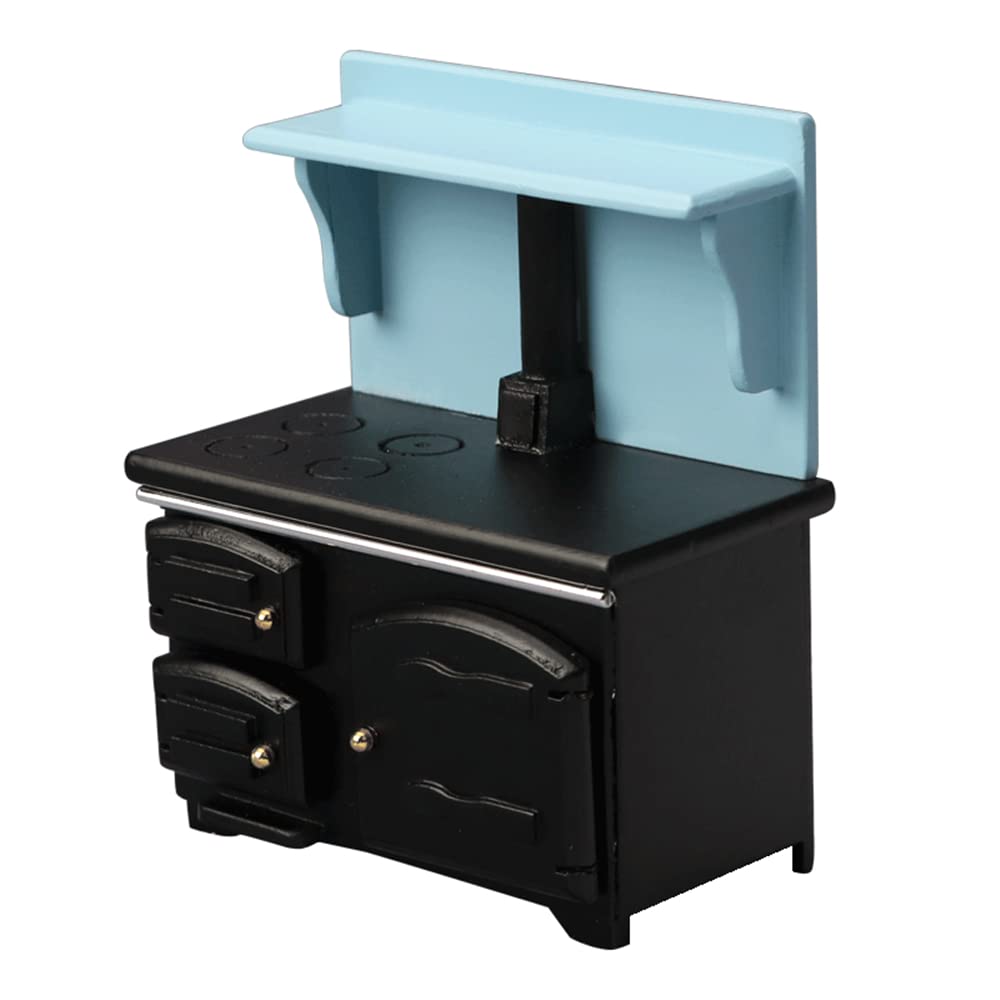 1:12 Scale Miniature Dollhouse Kitchen Stove - Realistic Mini Stove for Dollhouse Decor, DIY Dollhouse Accessories, Perfect for Dollhouse Scenes, Model Train Sets & Miniature Displays