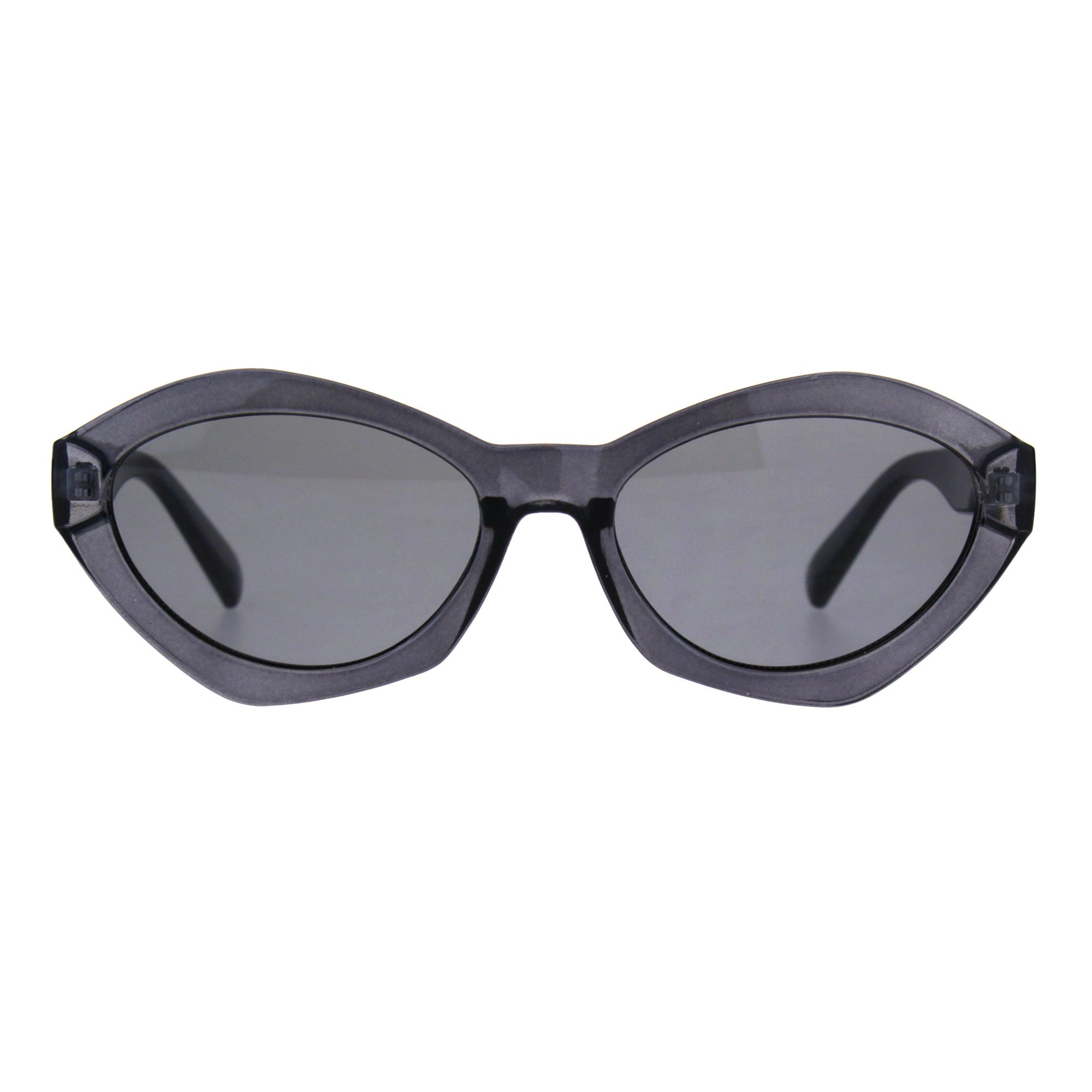 SA106 Women's Fashion Oval Narrow Plastic Sunglasses - Trendy Pop Colors for Outdoor, Beach & Driving
