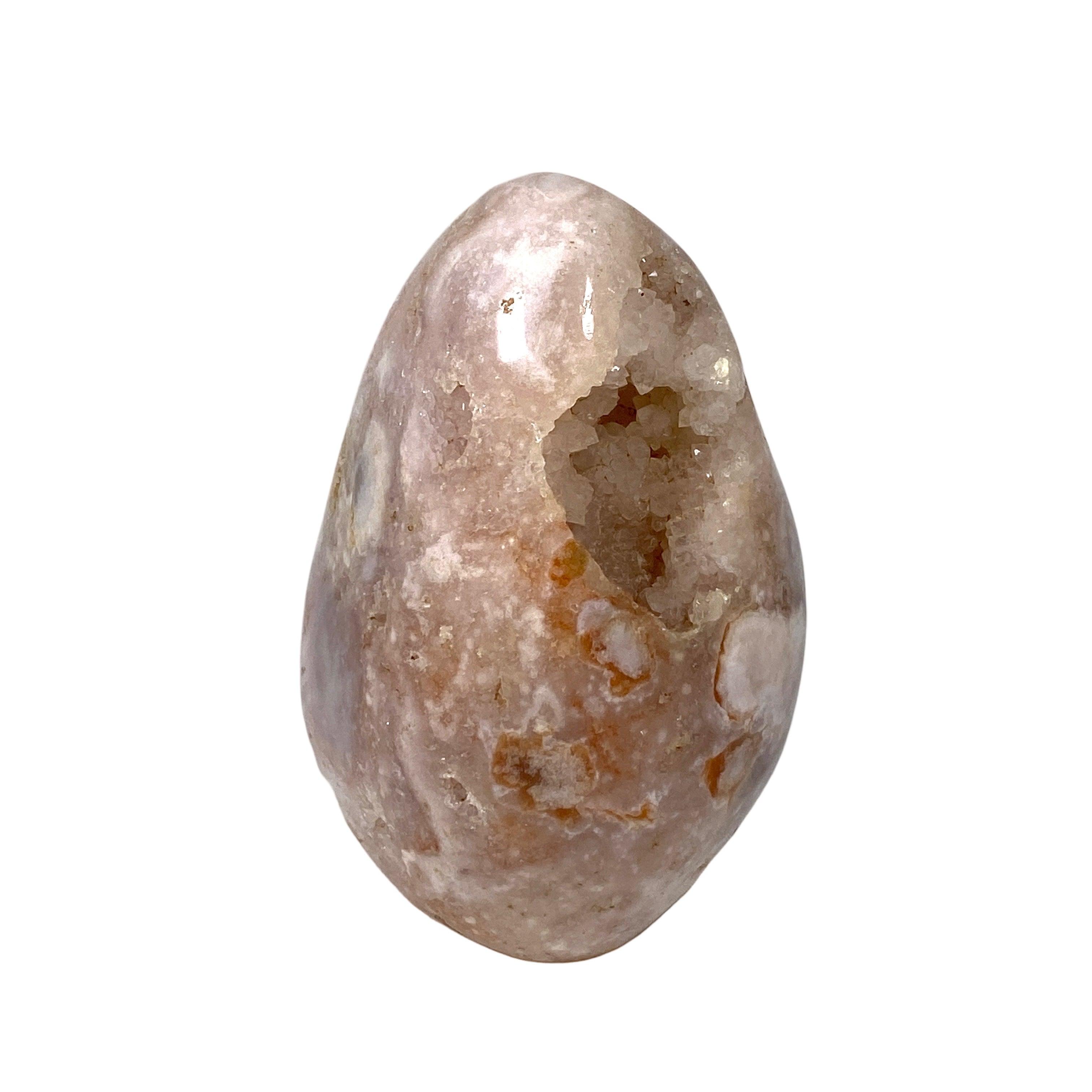 Natural Pink Amethyst Flower Agate Freeform Stone - Healing Crystal for Meditation, Yoga & Home Decor - PAFF 18