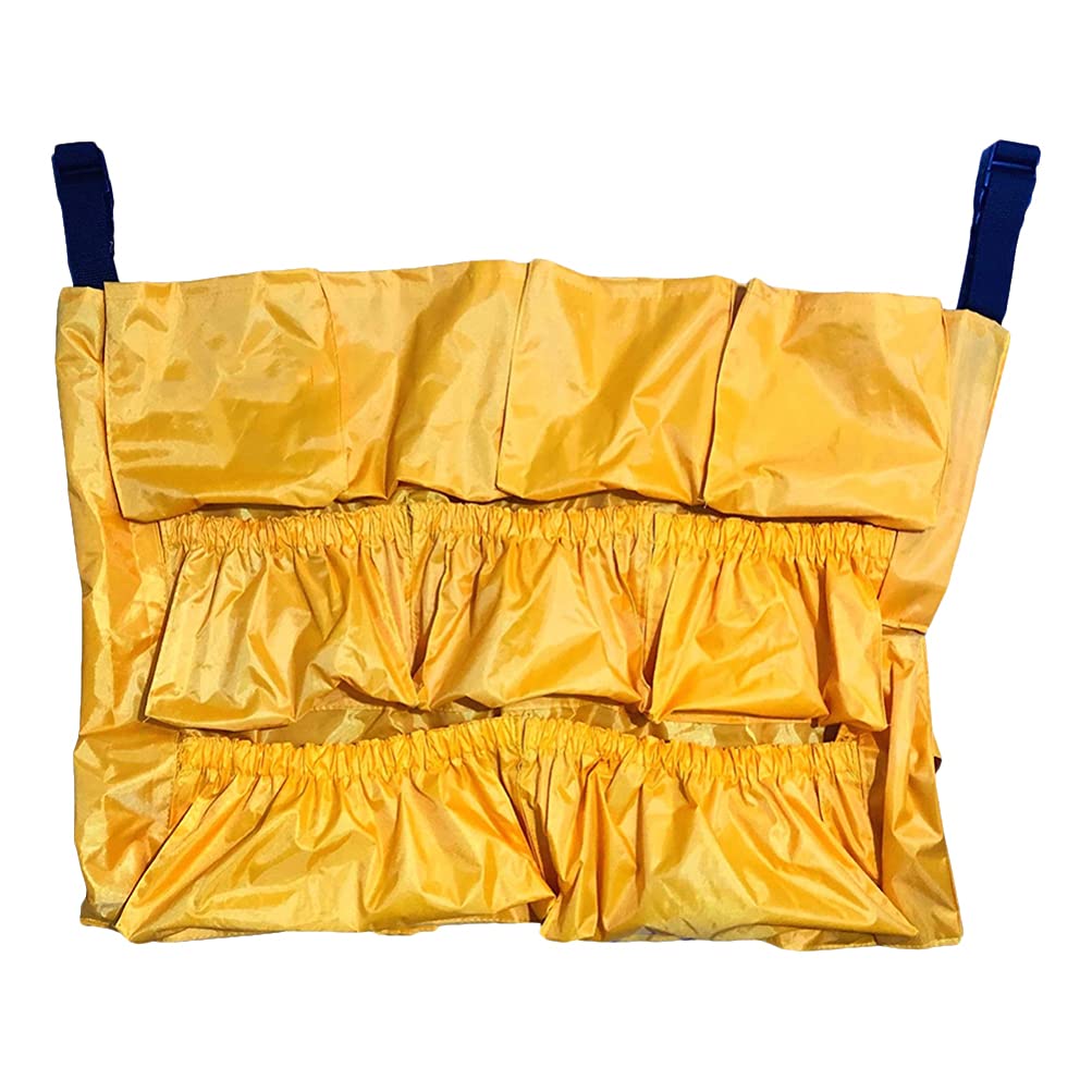 Hemobllo Multi-Pocket Vinyl Trash Bin Tool Bag - Durable Yellow Garbage Can Liner for Maid Cleaning, Waste Disposal & Household Use | Perfect for Kitchen, Bathroom & Outdoor Cleaning