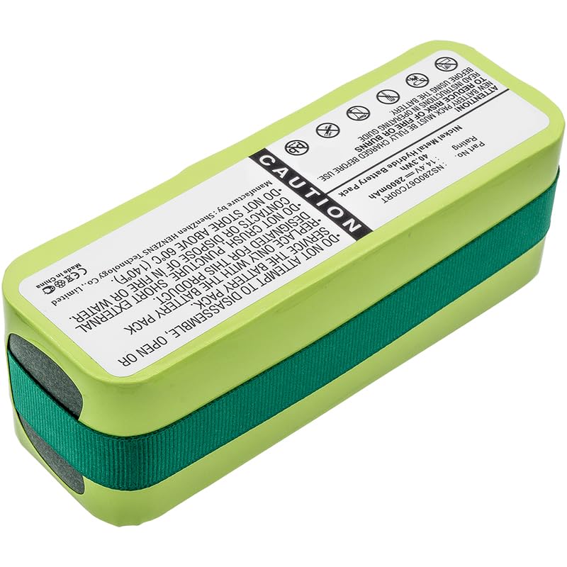 Synergy Digital Ni-MH 14.4V 2800mAh Replacement Battery for Infinuvo CleanMate 365 & NS280D67C00RT Vacuums - High Capacity Vacuum Cleaner Battery for Deep Cleaning Pet Hair, Hard Floors & Carpets
