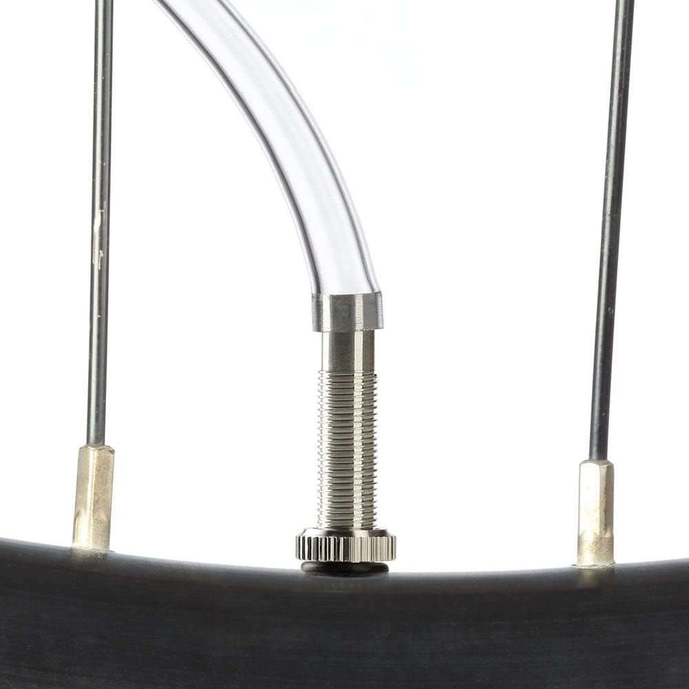 Premium Tubeless Presta Valve Stems for Bike Tires - Compatible with Mountain & Road Bicycles - Durable Black & Silver Alloy - Perfect for Cycling, Commuting & Off-Road Adventures