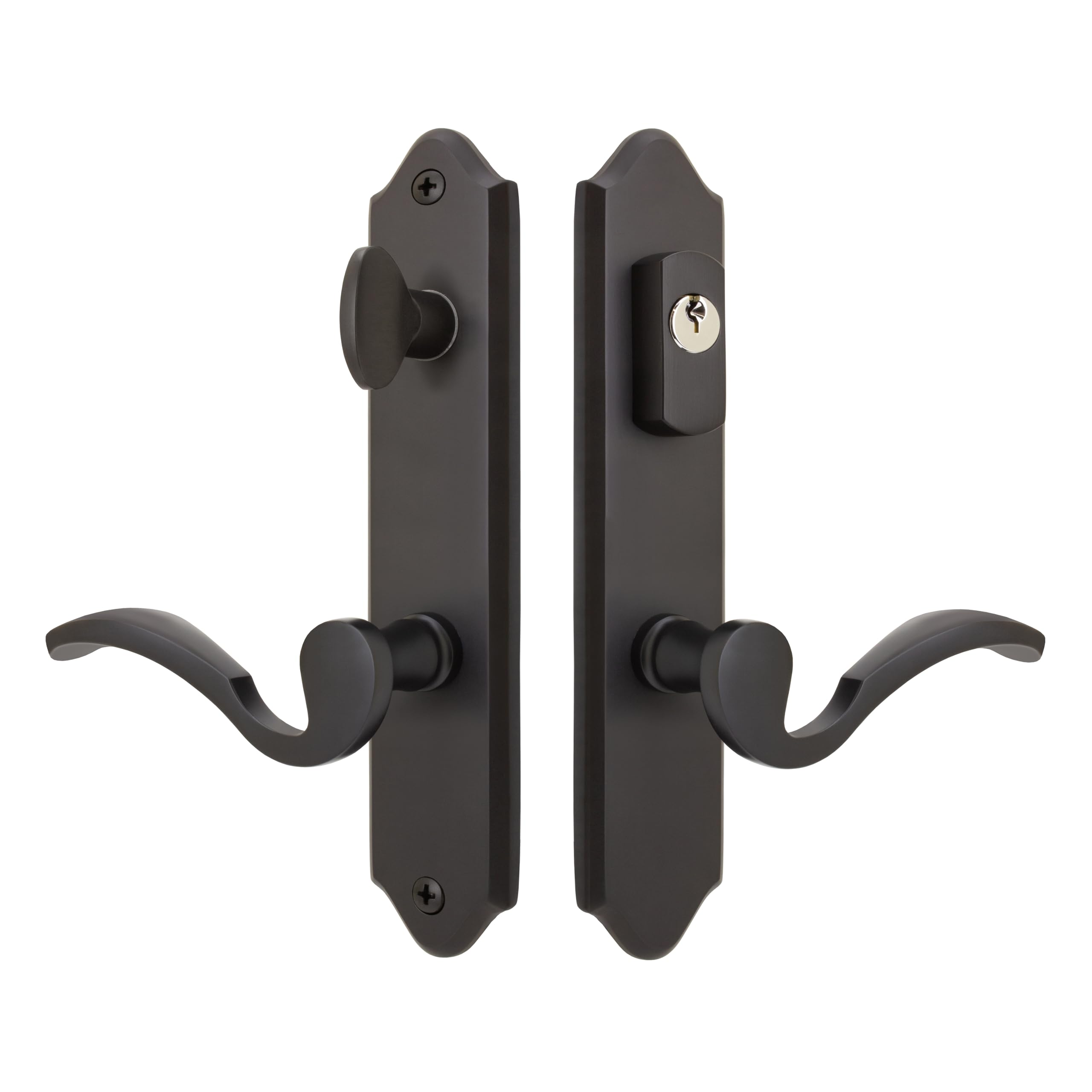 Imperial Solid Brass Active Trim Lever Set for Multipoint Lock - SC1 Keyway, Oil Rubbed Bronze, Right Hand | High-Quality Door Hardware for Homes & Offices | FPL Door Locks and Hardware Inc.