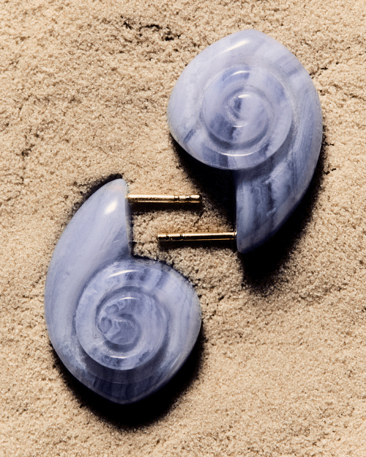 GRID ART Lace Agate Shell Earrings for Women - Natural Stone Dangle Earrings, Boho Chic Jewelry for Beach Wedding & Summer Vacation