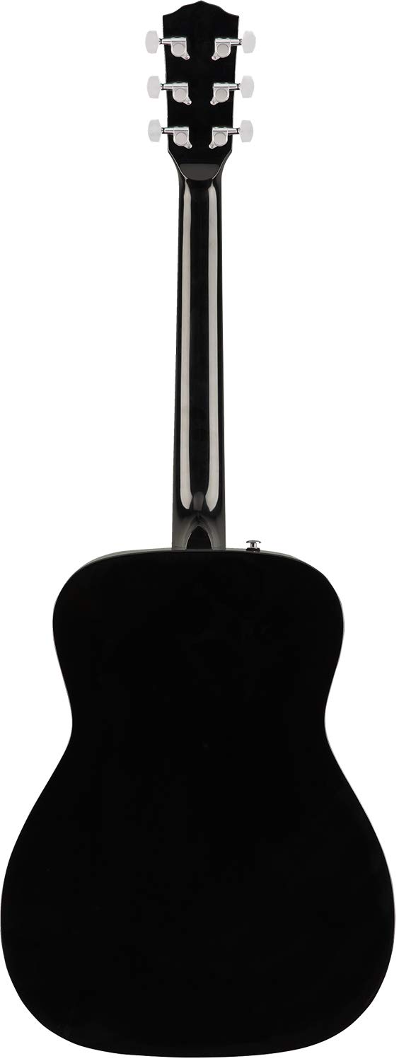Fender CC-60S Concert Acoustic Guitar Bundle - Black | Includes Gig Bag, Tuner, Strap, Strings, Picks | Fender Play Online Lessons & Instructional Book | Perfect for Beginners, Camping, Travel & Home Practice