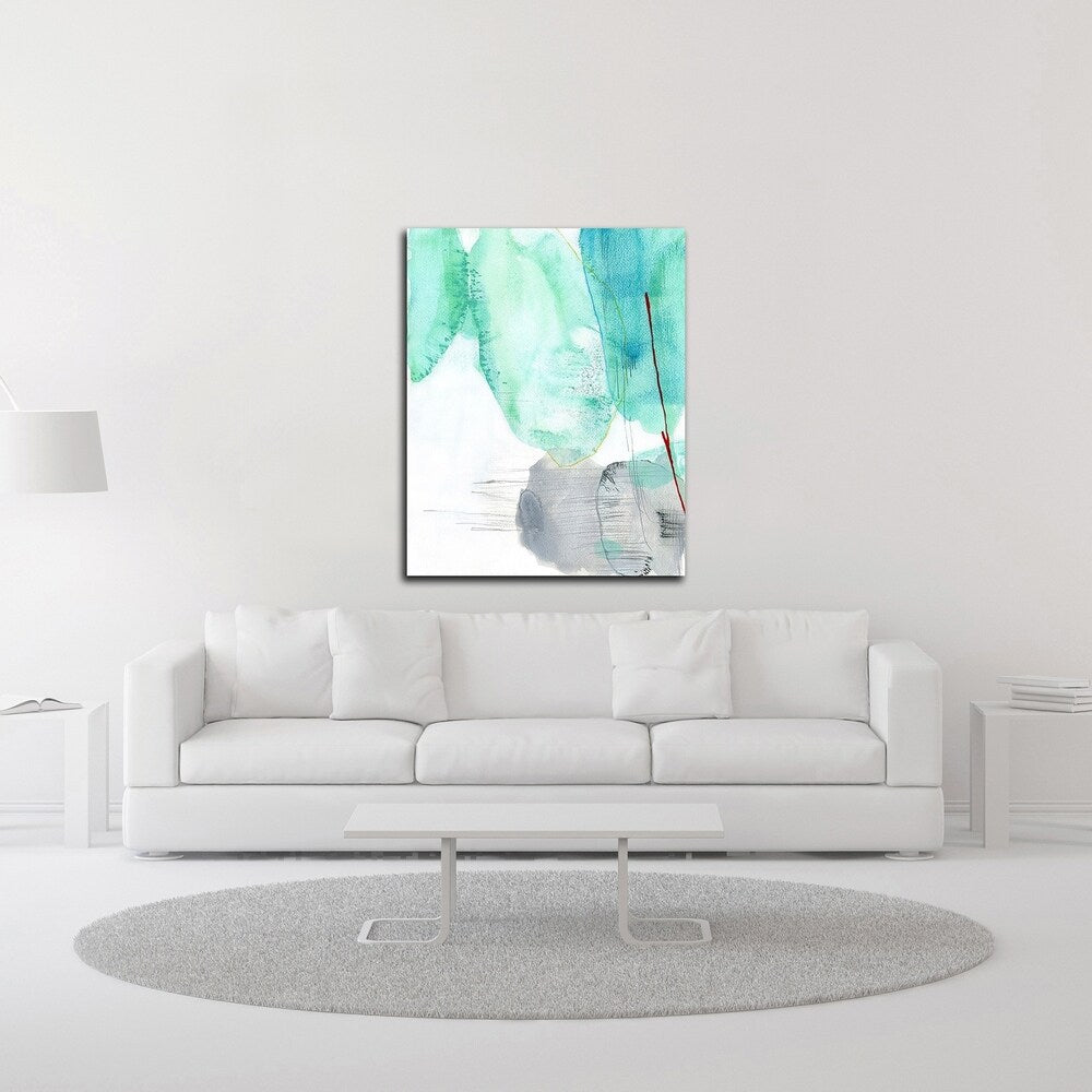 Beach Study 2 by Elisa Sheehan - Stretched Canvas Wall Art Print - Ready to Hang Coastal Decor for Living Room, Bedroom or Office