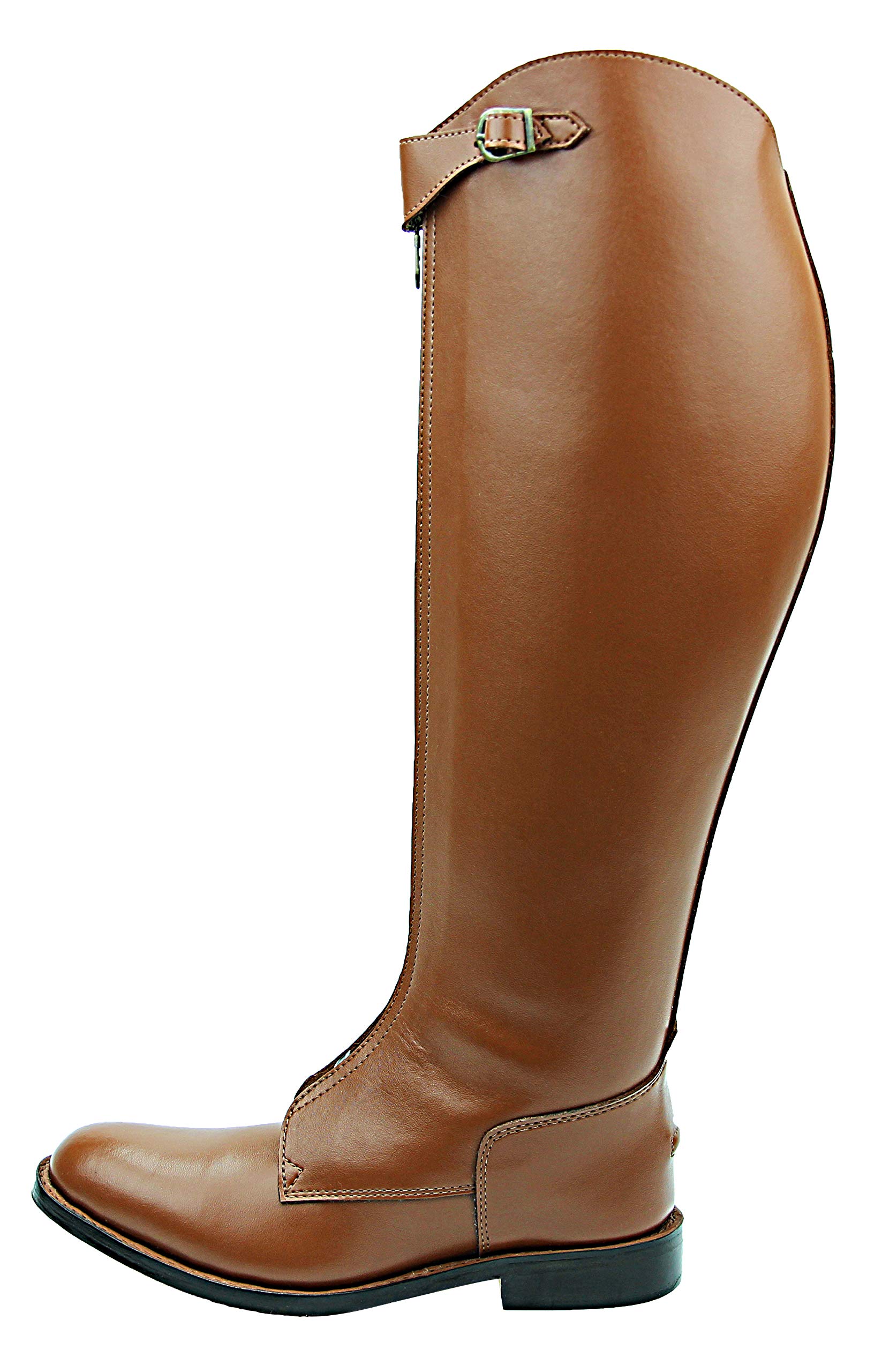 Women's Knee High Leather Equestrian Boots - Invader-1 Polo Riding Boots in Tan | Perfect for Horseback Riding, Outdoor Adventures & Fashion