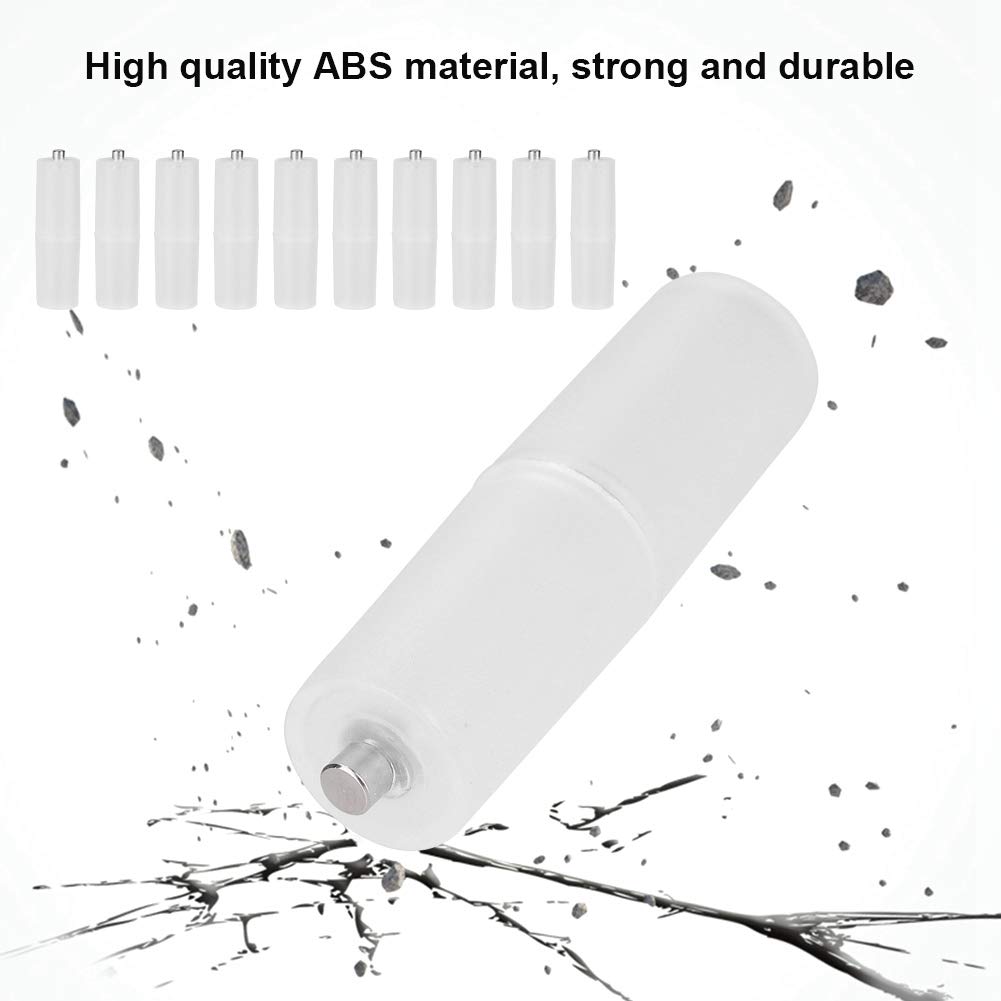 10PCS AAA to AA Battery Converter Adapter - Premium Waterproof Battery Holder Case with Fine Workmanship (Transparent) - Perfect for Flashlights, Toys, Remote Controls & Emergency Kits