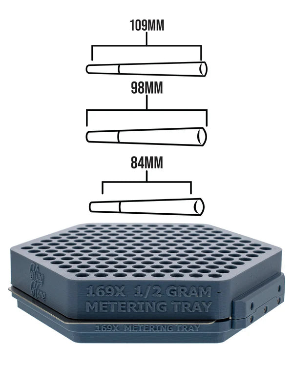 King Kone 169 Cone Metering Tray 0.7g - Premium Pre-Rolled Cone Filling Tray for Perfect Joints & Blunts | Ideal for Dispensaries, Smoke Shops & Home Use
