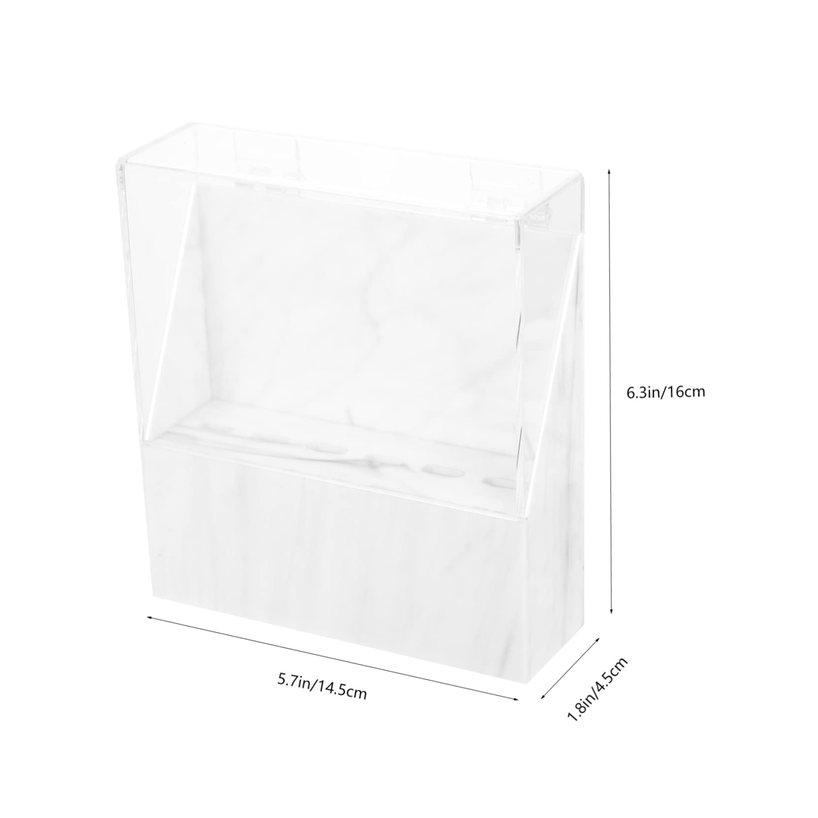 Healeved 6-Hole Acrylic Tweezers Stand - Professional Makeup Tweezers Holder for Eyebrow & Eyelash Extensions - Salon Organizer with Marble Design - Perfect for Beauty Salons, Makeup Artists & Home Vanity Stations