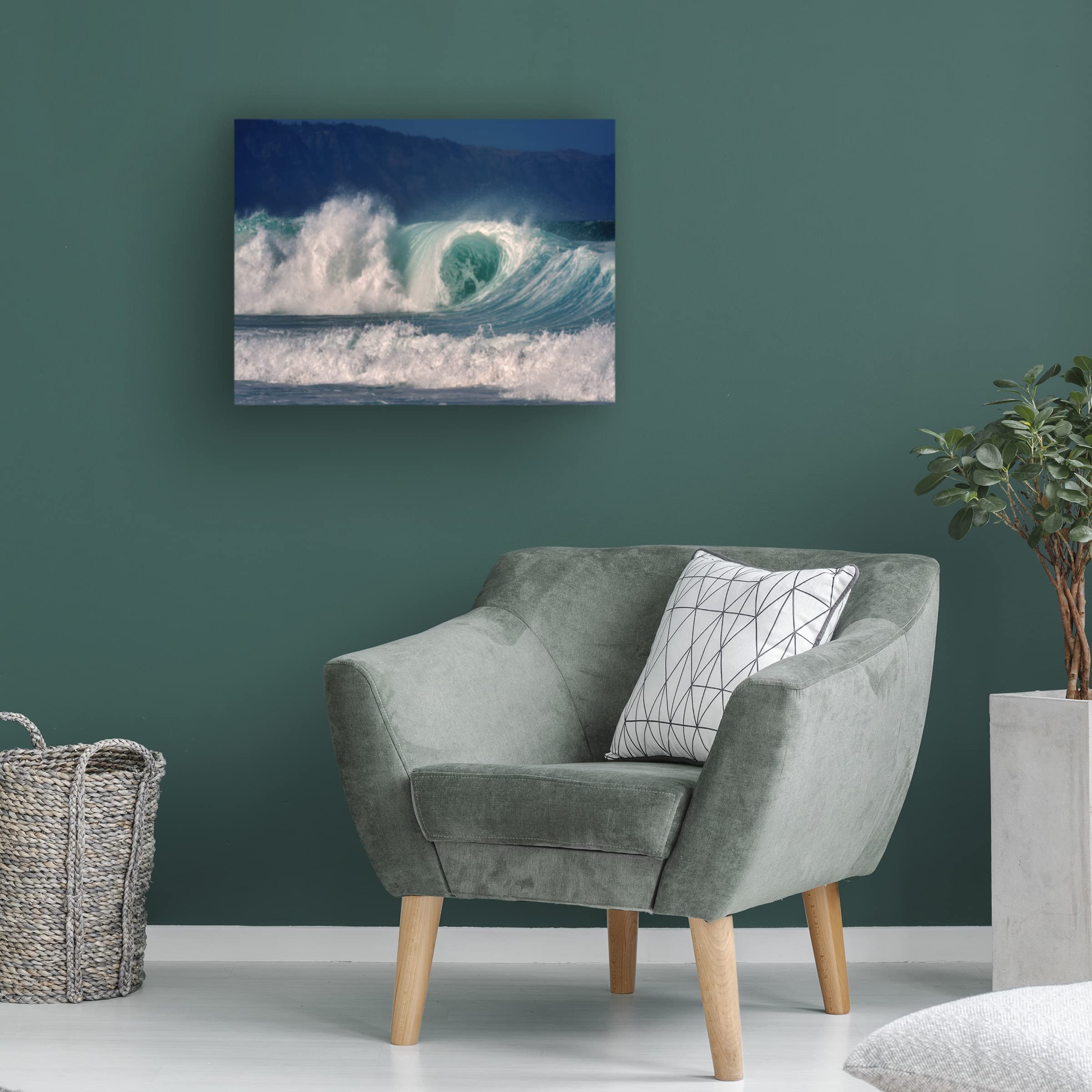 Dennis Frates 'Curl' Canvas Wall Art Print - Modern Abstract Painting for Living Room, Bedroom & Office Decor | Trademark Fine Art Collection