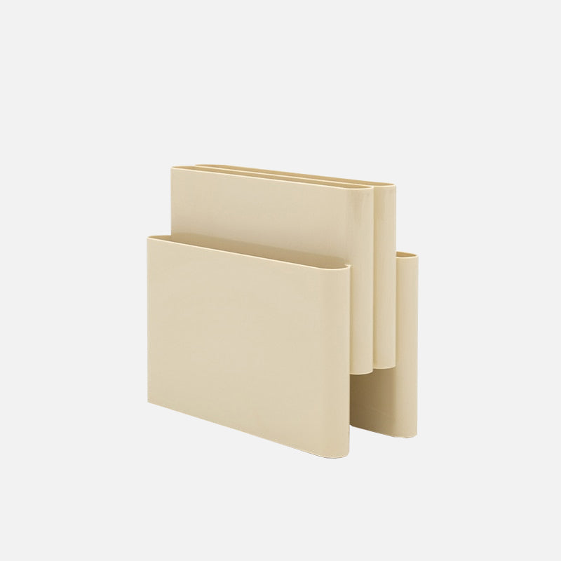 Modern Leather Folio Stand Magazine Rack - Elegant Desktop Organizer for Office, Home & Library | Perfect for Books, Files & Decorative Display