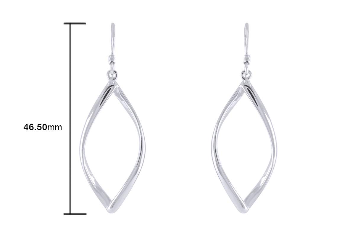 14K Gold Plated Infinity Sterling Silver Hoop Earrings for Women - Elegant Everyday Jewelry for Work, Date Night & Special Occasions