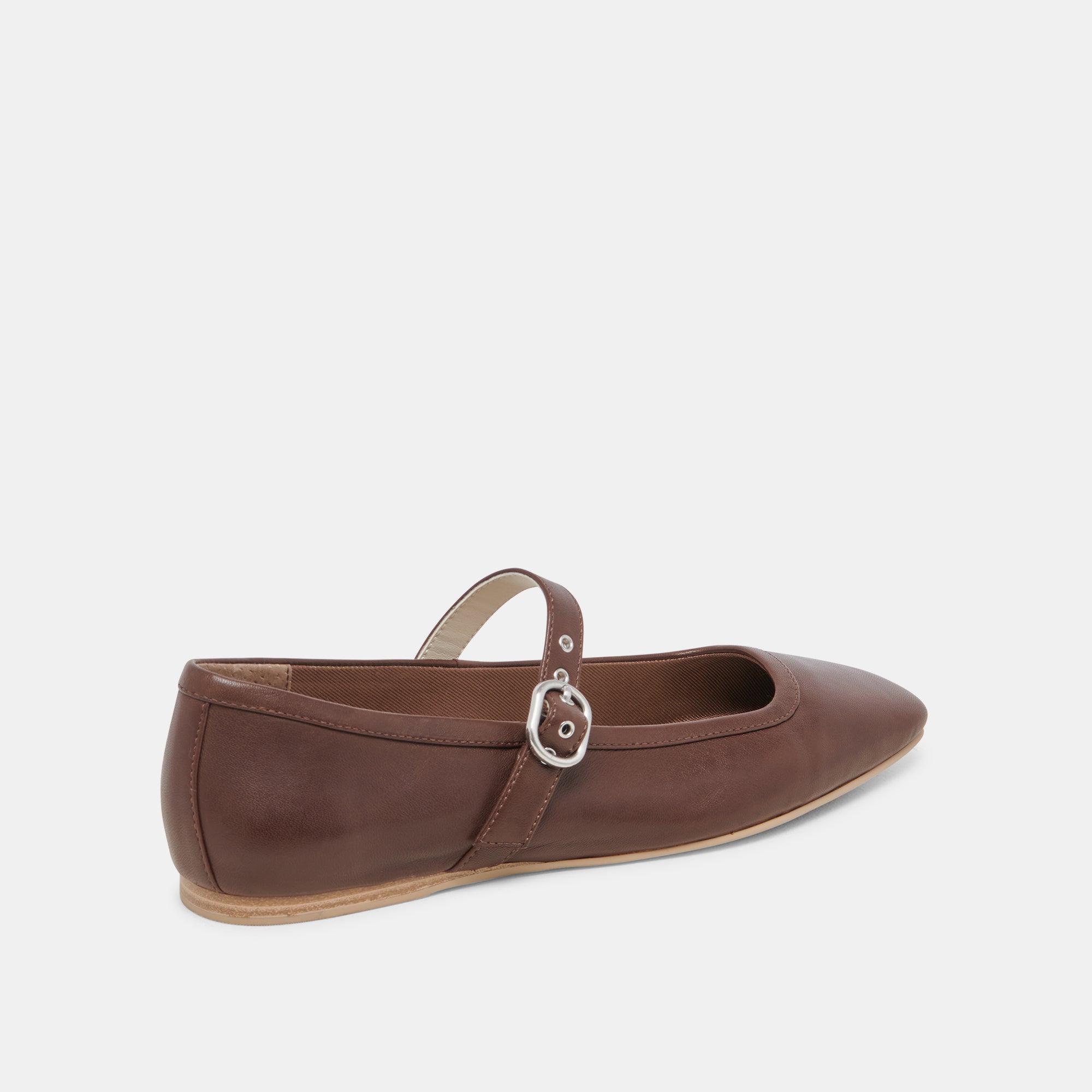 RODNI Women's Ballet Flats - Genuine DK Brown Leather Slip-On Shoes for Comfort & Style | Perfect for Work, Casual Wear & Travel