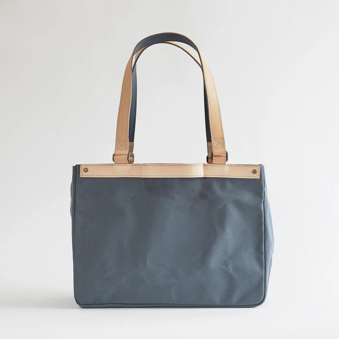 Kurashiki Hampu Canvas Tote Bag - Premium Japanese Cotton Tote for Women & Men in Ash Gray | Stylish Eco-Friendly Shopping Bag for Work, Travel & Daily Use