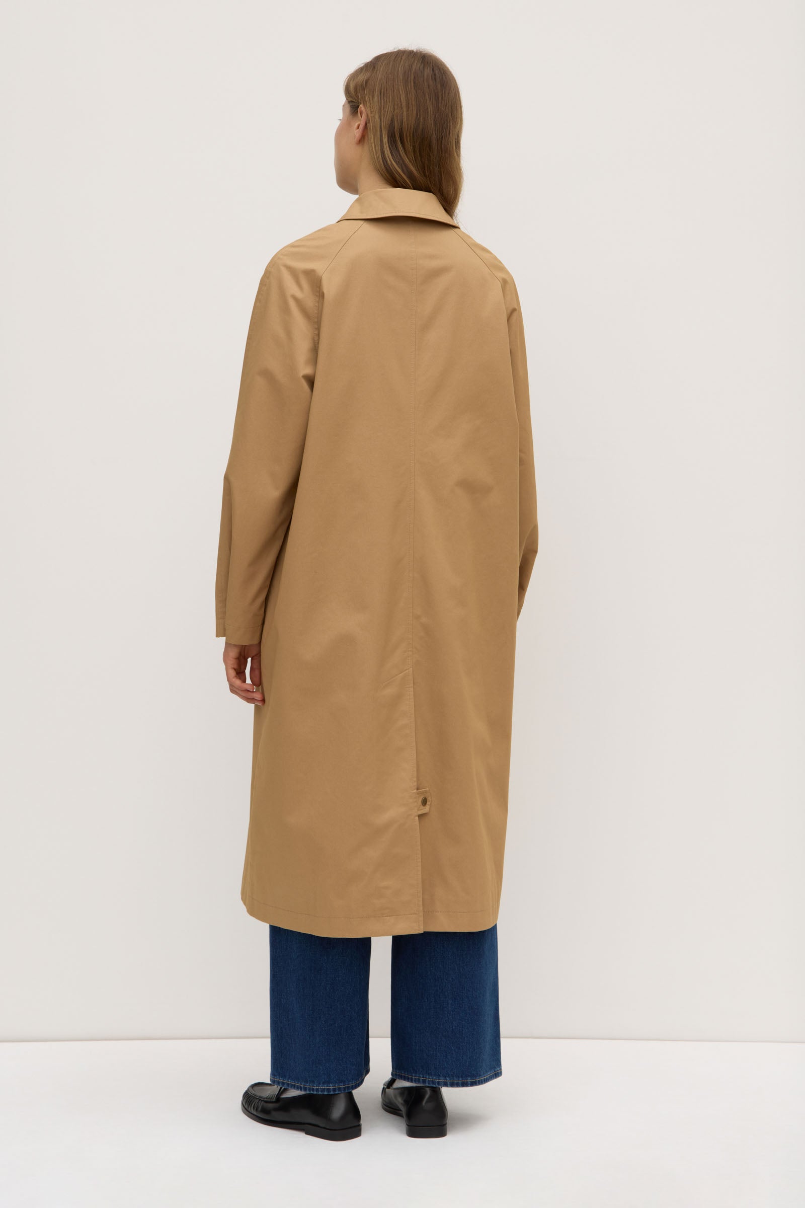 Blair Women's Classic Car Coat in Fawn - Elegant Trench Coat for Fall & Winter, Perfect for Office, Travel, and Everyday Wear