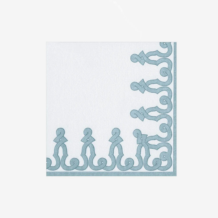 Caspari Passementerie Design Napkins - Elegant Embroidered Table Linens for Fine Dining, Weddings & Special Occasions