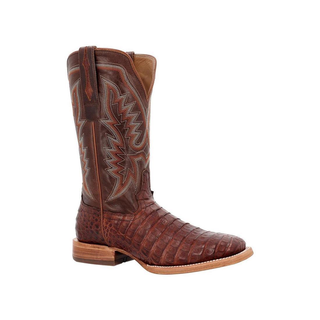 PRCA Collection Genuine Caiman Belly Western Cowboy Boots for Men - Durable & Stylish Rodeo, Country Dance & Outdoor Riding Boots