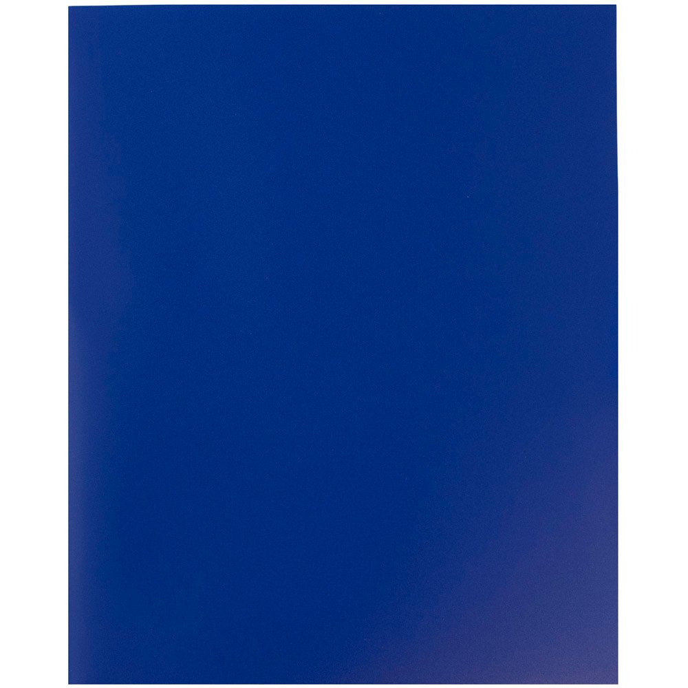 Durable Plastic 2-Pocket POP Folders for School & Office - Blue - Bulk Pack of 96 - Perfect for Organizing Documents, Homework & Office Files