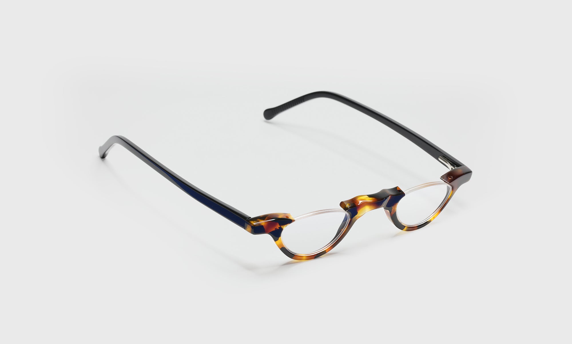 Topless Color F9 Tokyo Tortoise Frame Sunglasses with Black Temples - Stylish UV Protection for Outdoor Activities, Beach, and Driving