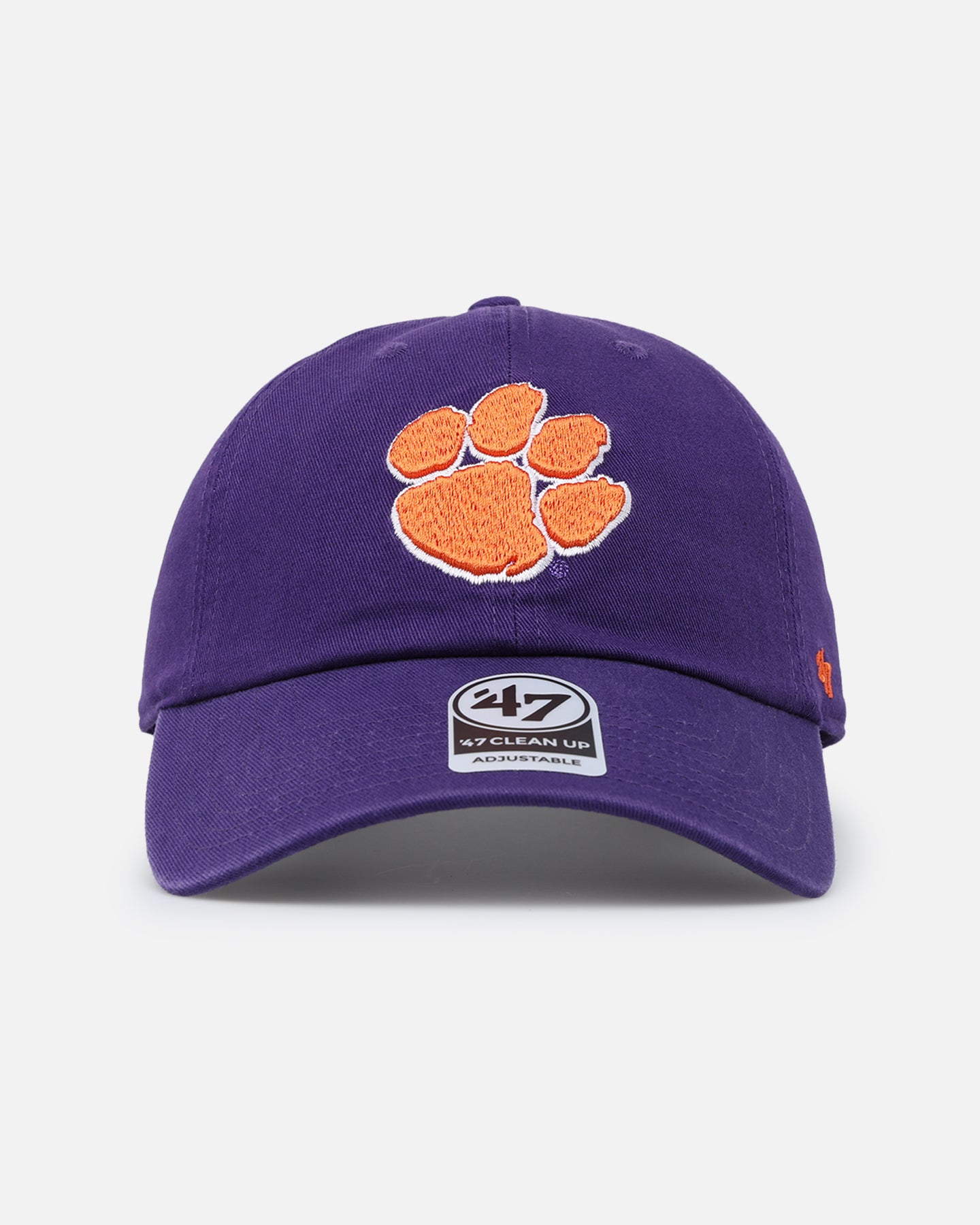 47 Brand Clemson Tigers Adjustable Strapback Hat - Purple, Officially Licensed NCAA Football Cap for Men and Women - Perfect for Game Day, Tailgating, and Fan Apparel