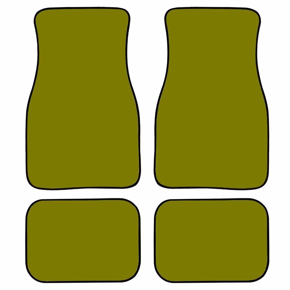 Premium Non-Slip Car Floor Mats Set of 4 - Universal Fit for SUV Sedan Vans & Trucks | Eco-Friendly Grass Green Design | Keep Your Vehicle Interior Clean & Protected | Perfect for Daily Commute, Road Trips & Family Travel