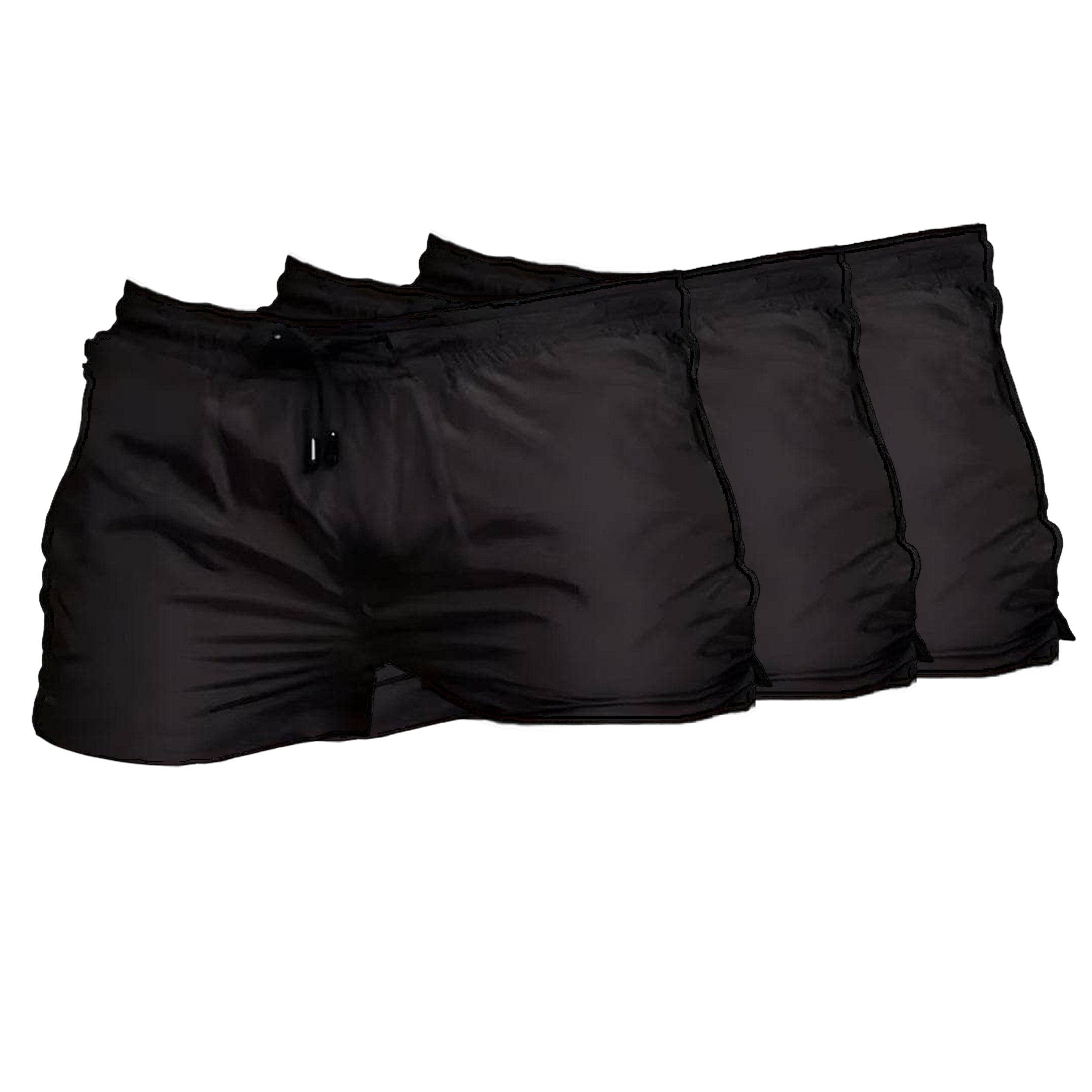 Black Hoochie Daddy Shorts for Men - Trendy & Comfortable Summer Workout & Gym Shorts - Perfect for Fitness, Running & Casual Wear