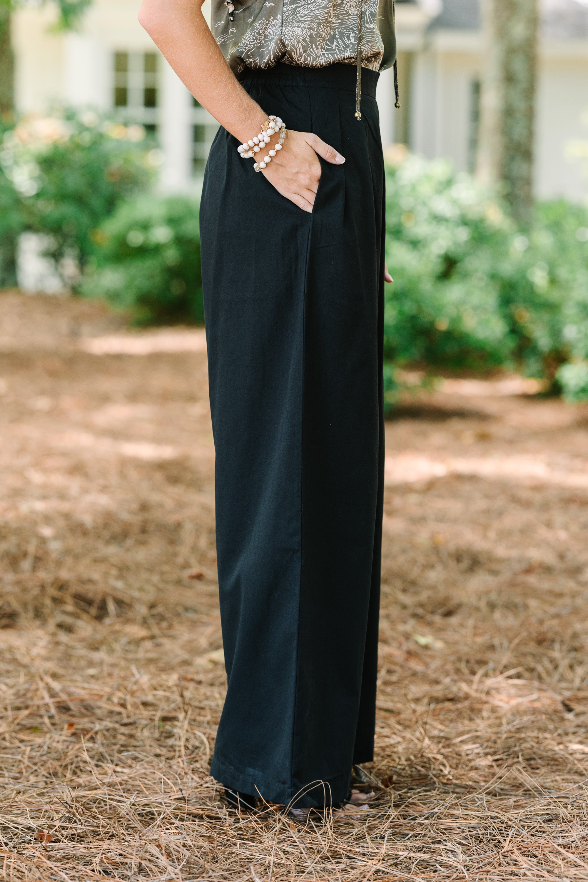 Best Black Wide Leg Pants for Women - High Waisted Comfortable Office & Casual Trousers - Perfect for Work, Travel & Everyday Wear