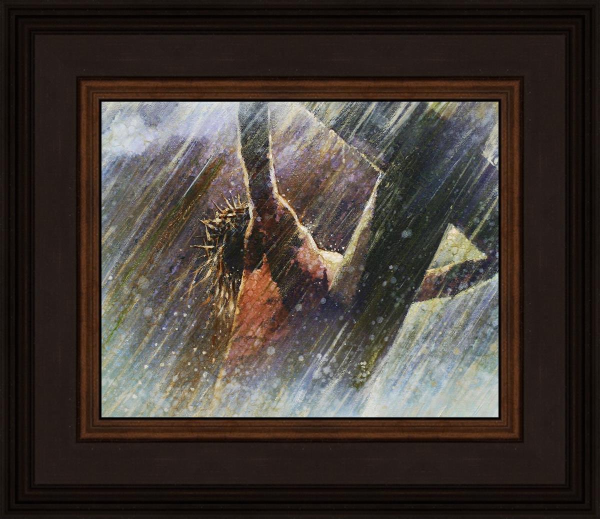 Yongsung Kim Crucifixion Painting - Religious Wall Art for Home & Church Decor - Perfect for Prayer Rooms, Christian Gifts, and Spiritual Spaces