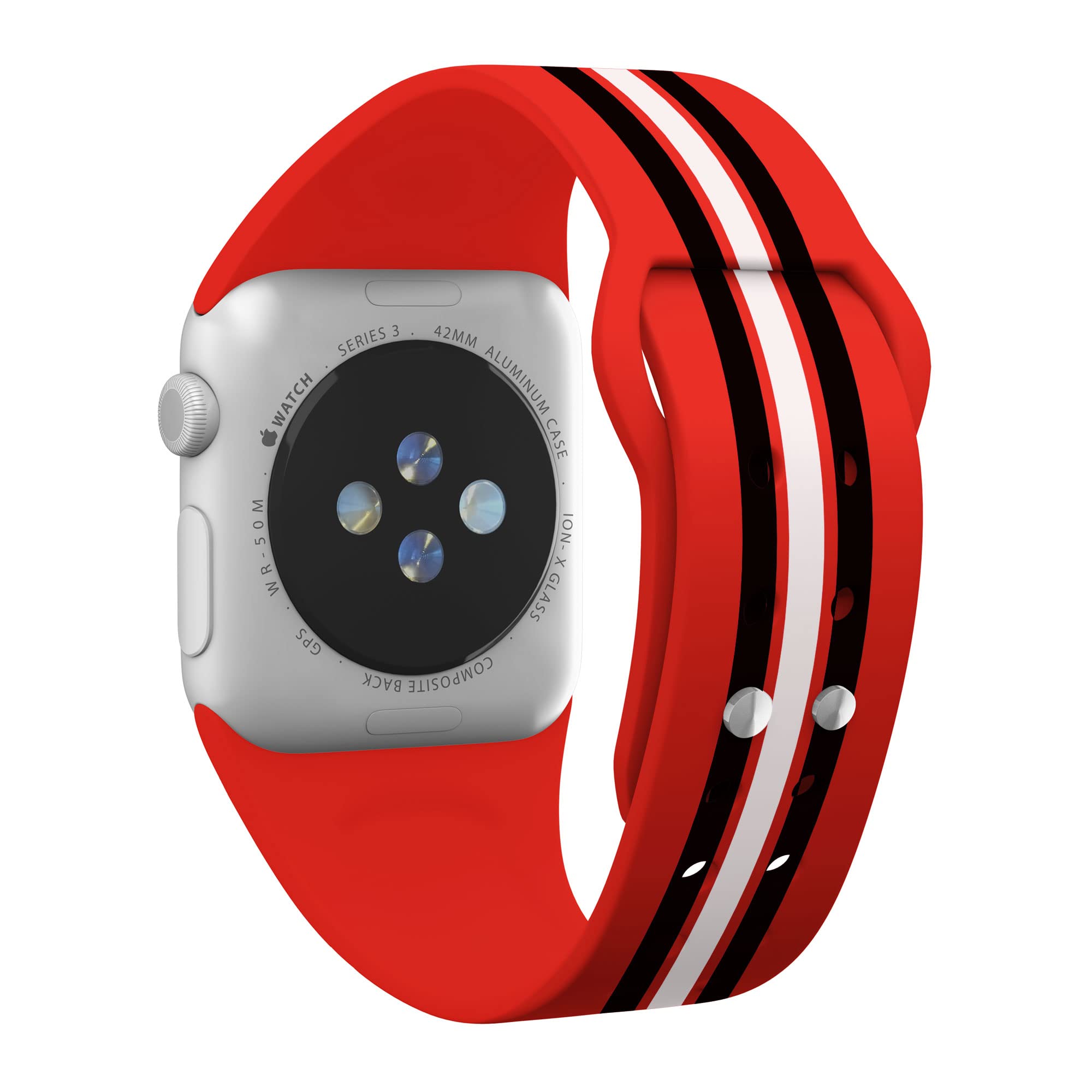 Kansas City Chiefs HD Combo Package for Apple Watch & AirPods Pro - Game Day Stripes Design | Perfect for NFL Fans & Game Day Accessories