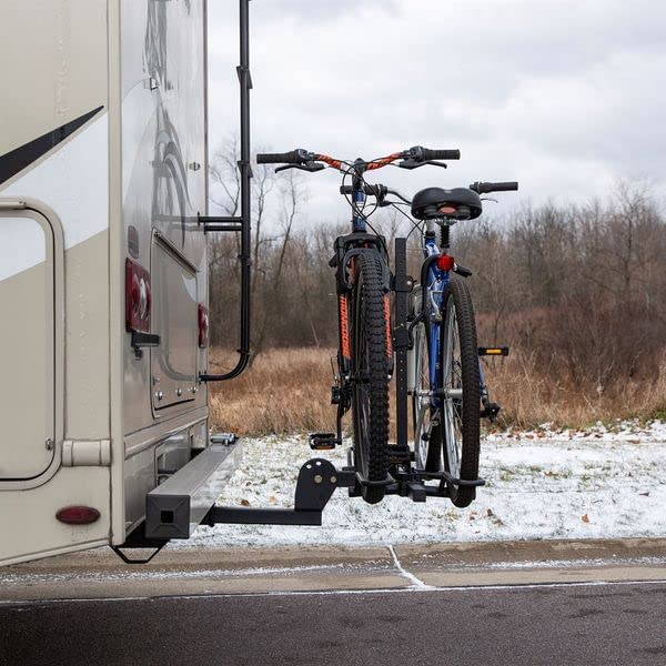 Heavy Duty RV Hitch Bike Rack for 2 Bicycles - Secure Bicycle Carrier for Camping, Road Trips & Outdoor Adventures