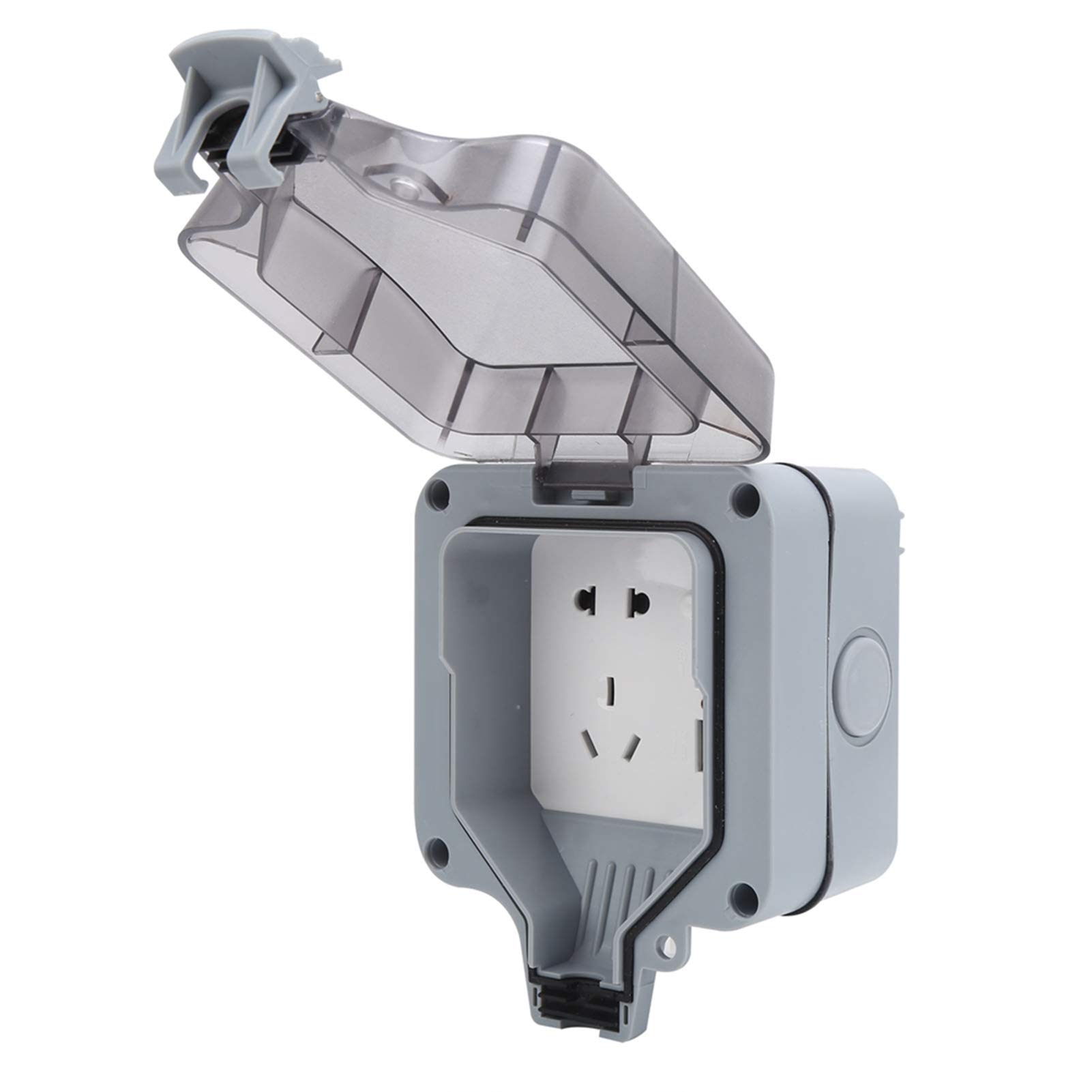 Waterproof Outdoor Electrical Socket Box - Heavy Duty Plastic & Copper Construction, 110-250V AC - Ideal for Construction Sites, Parking Lots, Hotels & Outdoor Use