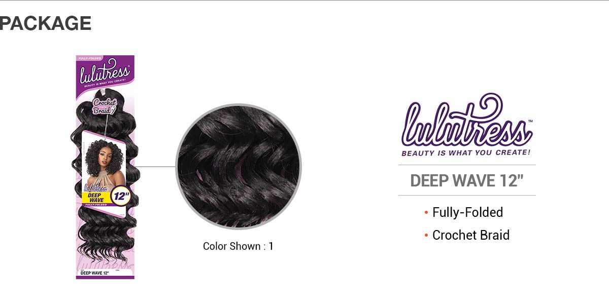 Sensationnel Lulutress Synthetic Crochet Braid - 12