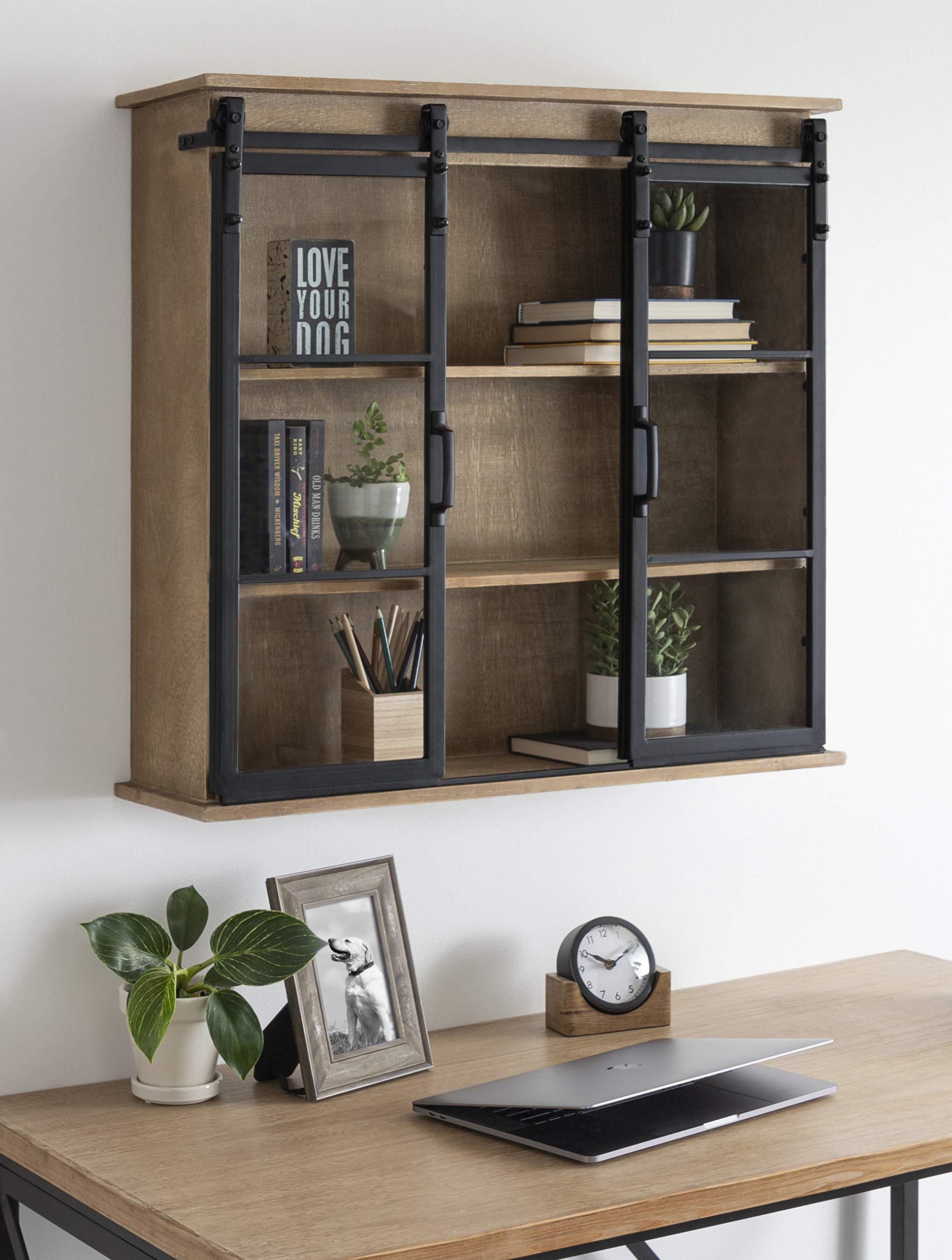 Kate & Laurel Barnhardt Rustic Brown Wooden Wall Cabinet - 30
